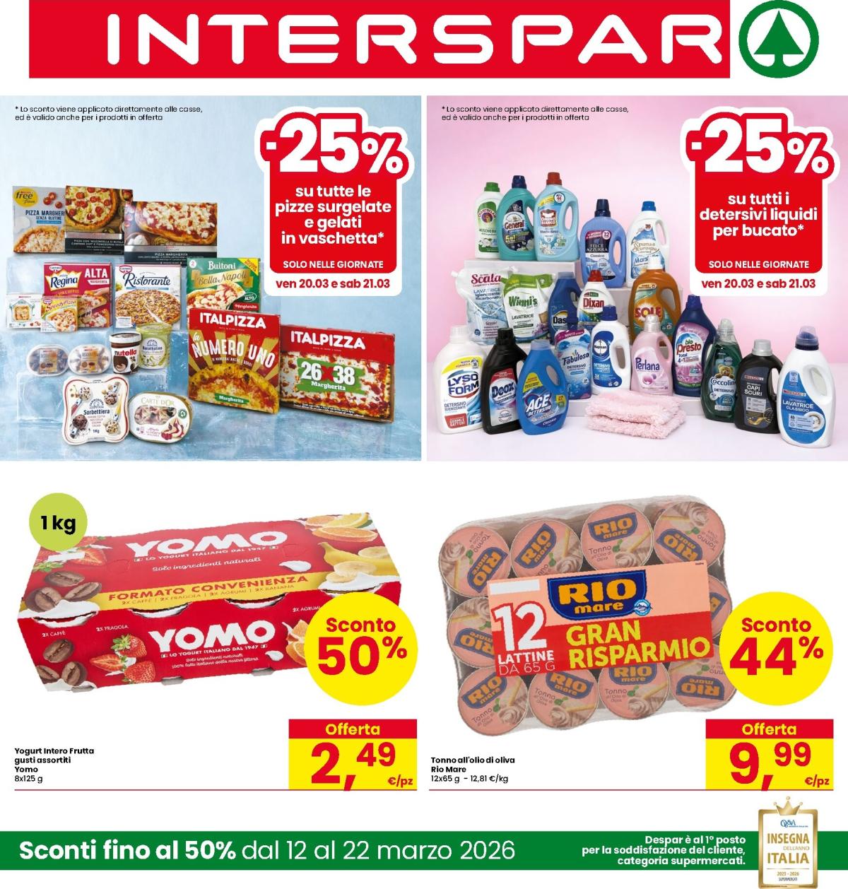 Volantino INTERSPAR valido dal 12/03/2026 al 22/03/2026
