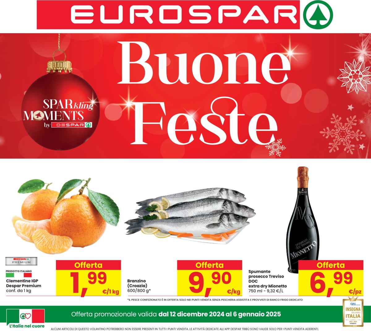 Volantino Eurospar valido dal 12/12 al 06/01