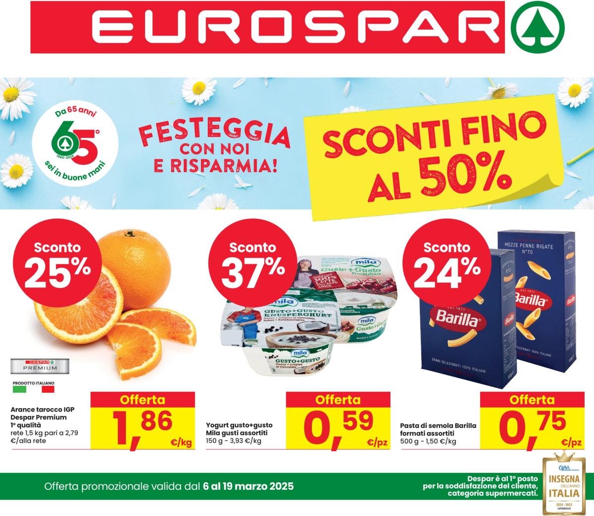 Volantino Eurospar valido dal 06/03 al 19/03