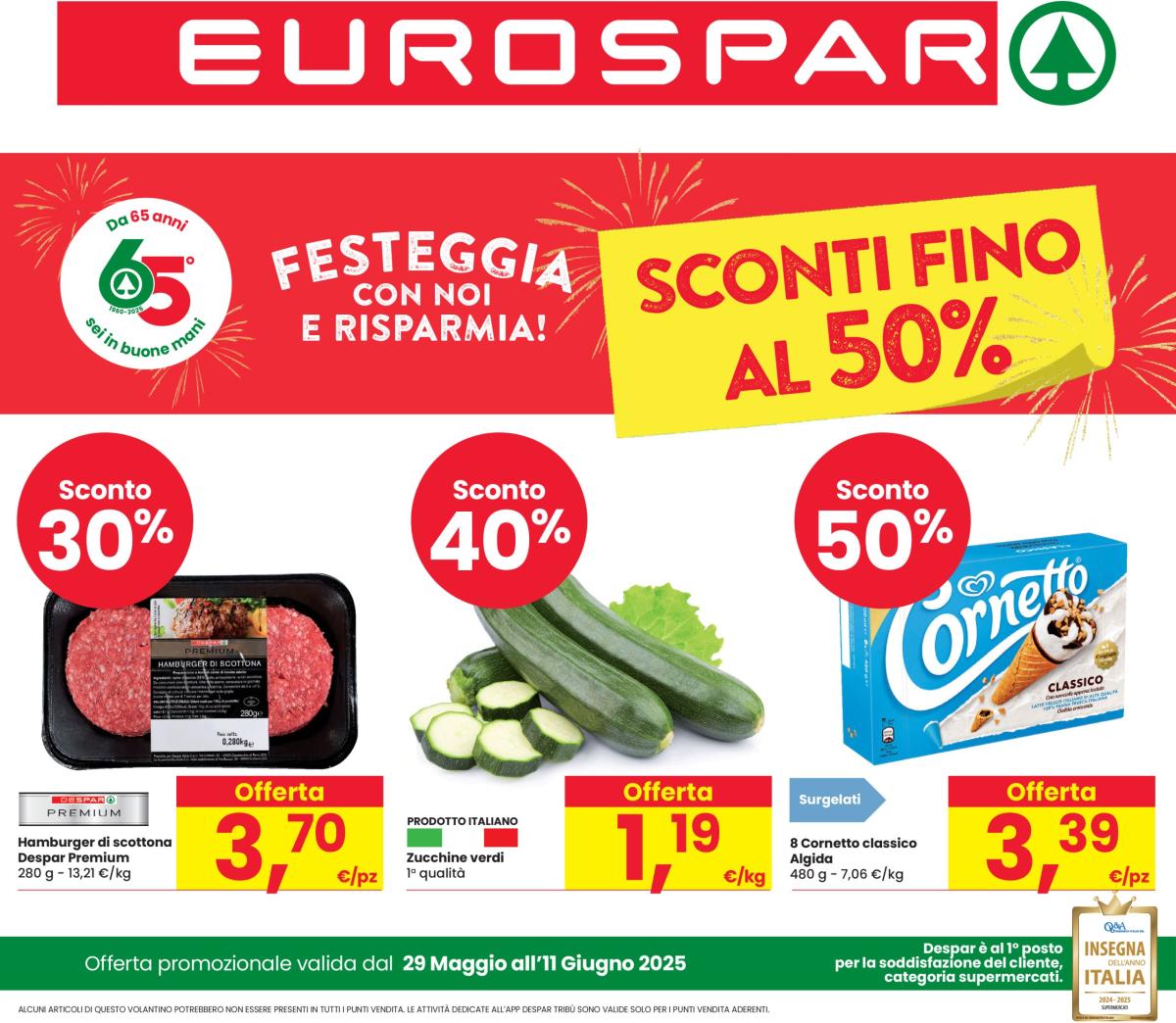 Volantino Eurospar valido dal 29/05 al 11/06