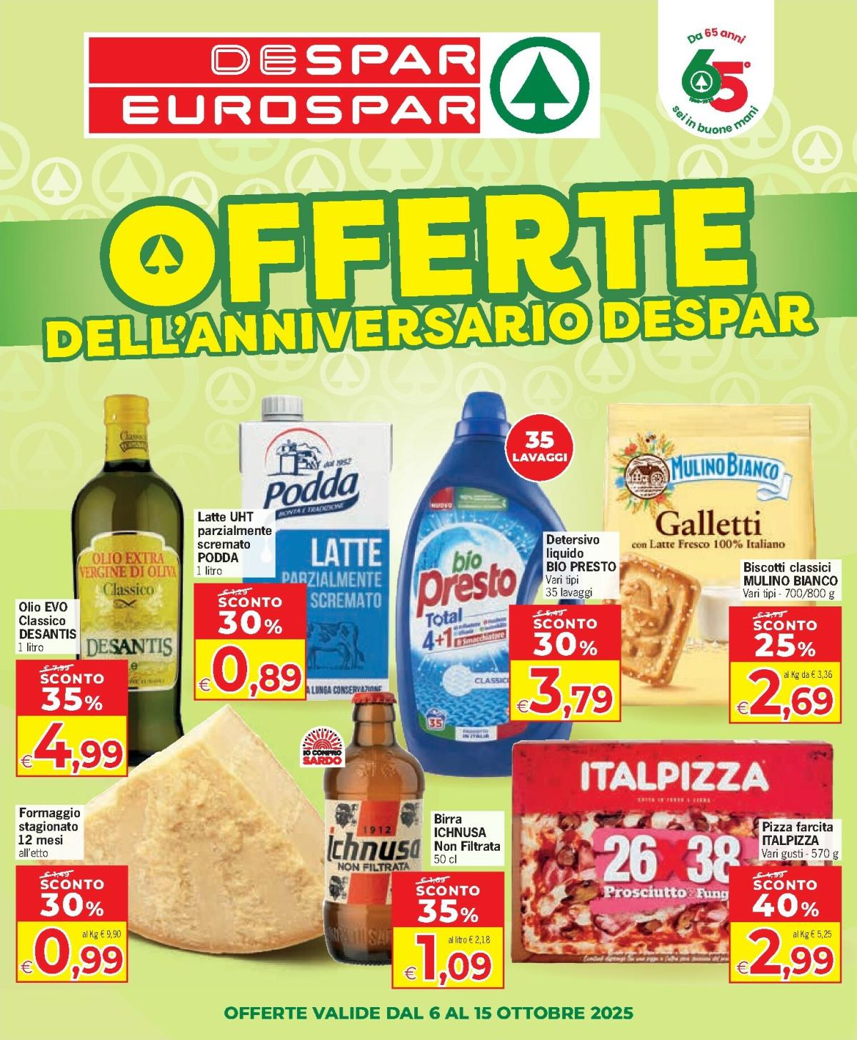Volantino Eurospar - Barisardo, Berchidda, Bonorva, Bosa, Burcei, Cagliari, Cala Gonone, Fluminimaggiore, Lanusei, Mandas, Mogoro, Nurachi, Nurri, Porto San Paolo, Posada, Quartu S. Elena, Samugheo, Santa Teresa di Gallura, Selargius, Sestu, Thiesi, 