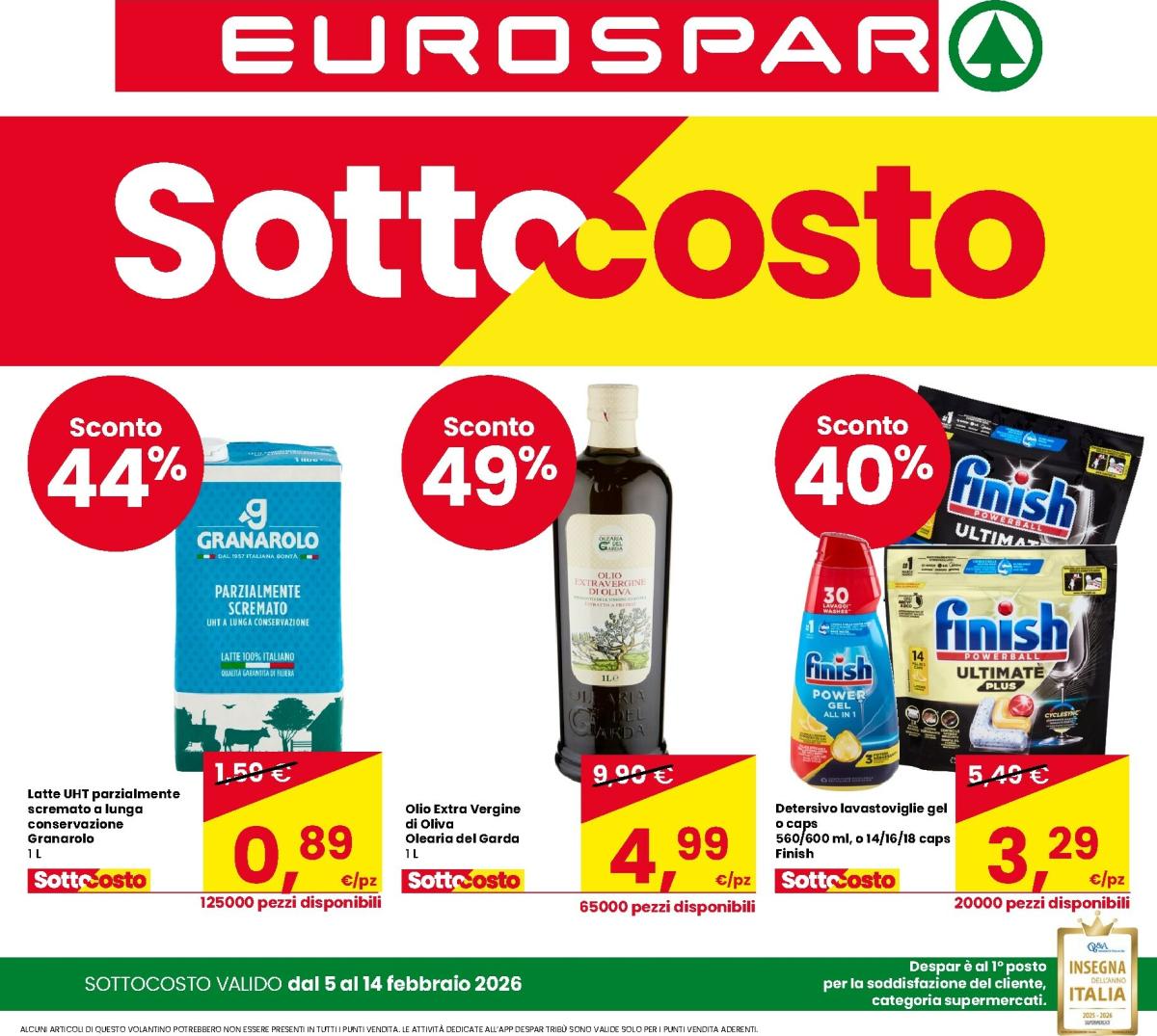 Volantino Eurospar valido dal 05/02/2026 al 14/02/2026
