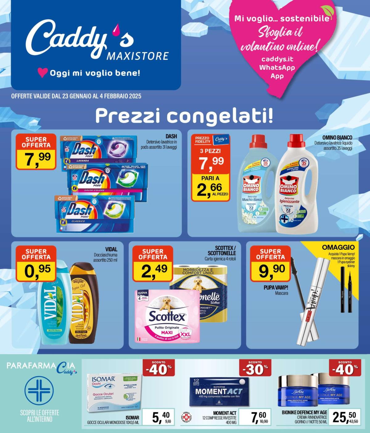 Volantino Caddy's Maxistore valido dal 23/01 al 04/02