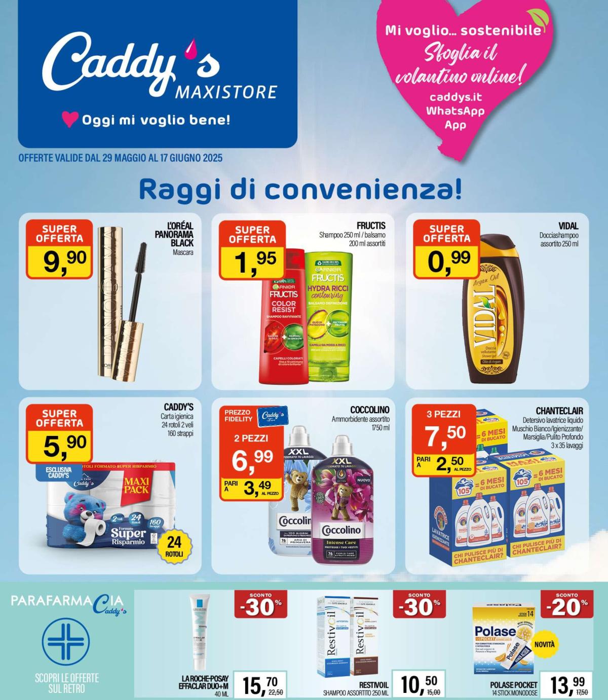 Volantino Caddy's - Maxistore valido dal 29/05 al 17/06