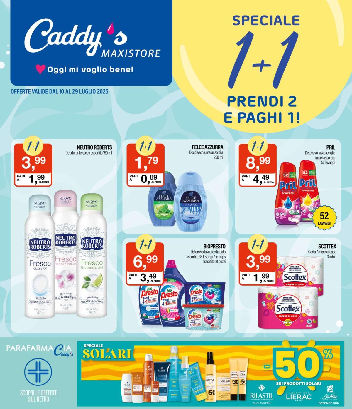 Volantino Caddy's Maxistore valido dal 10/07 al 29/07