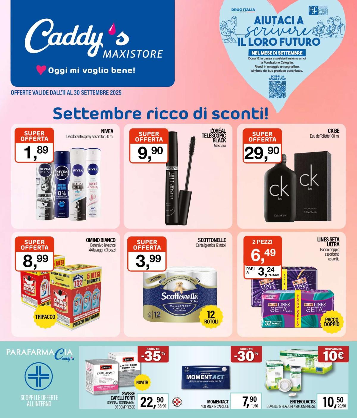 Volantino Caddy's Maxistore valido dal 11/09 al 30/09