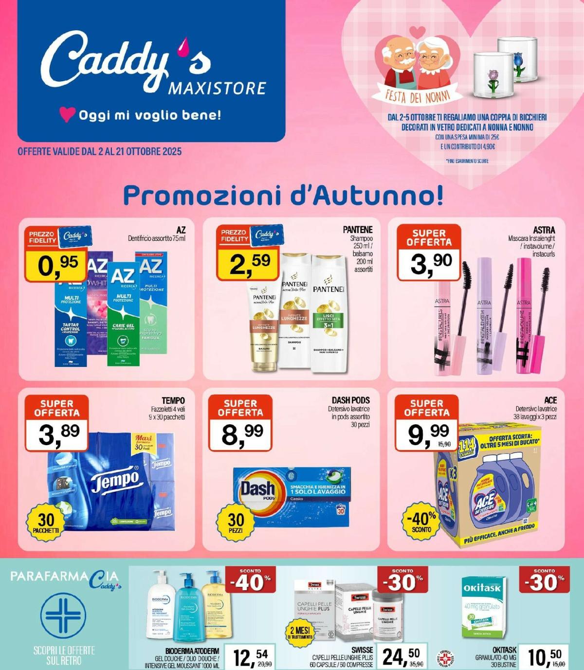 Volantino Caddy's Maxistore valido dal 02/10 al 21/10