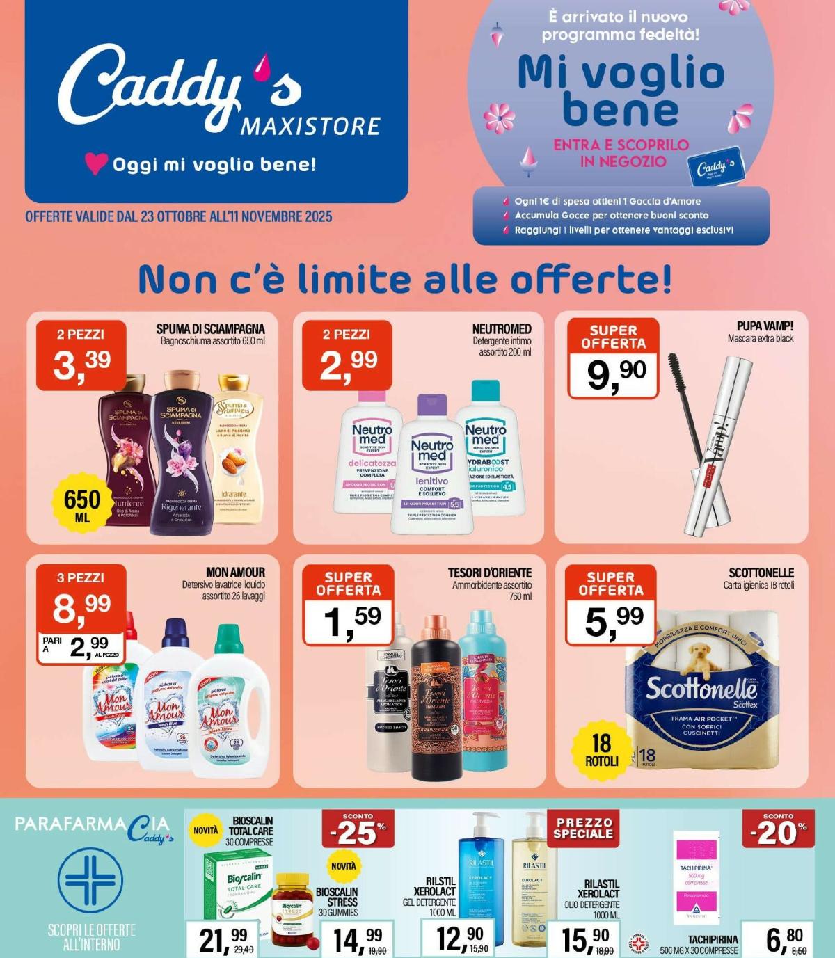 Volantino Caddy's Maxistore valido dal 23/10 al 11/11