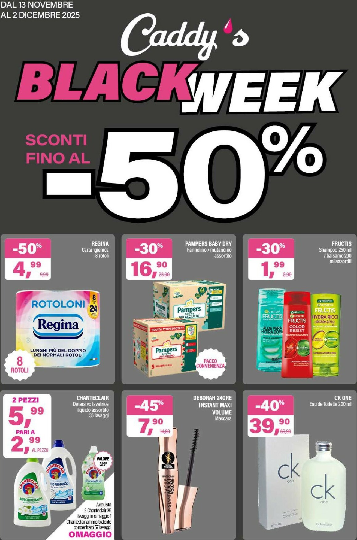 Volantino Caddy's - Black Week valido dal 13/11 al 02/12