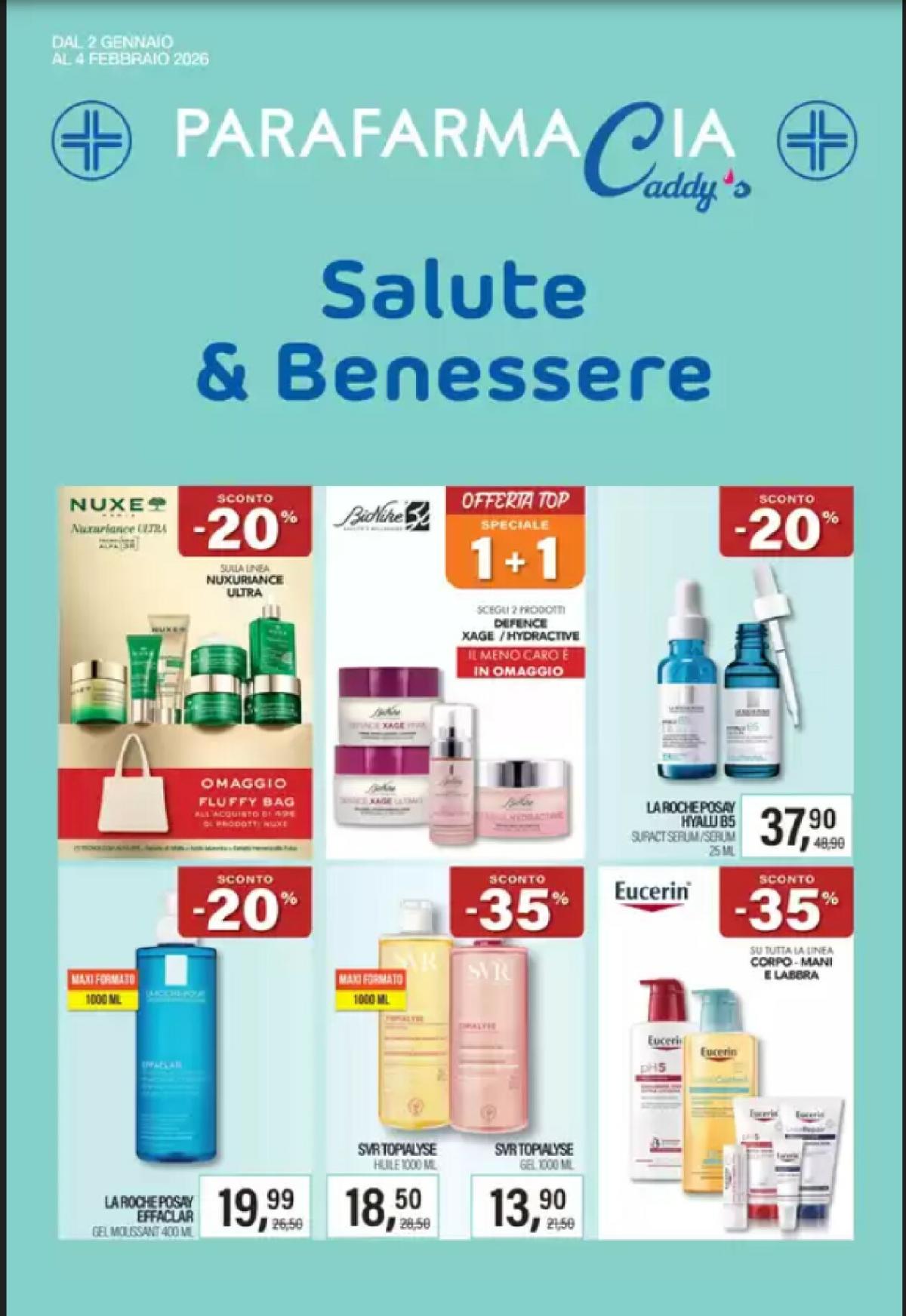 Volantino Caddy's - Parafarmacia valido dal 02/01 al 04/02