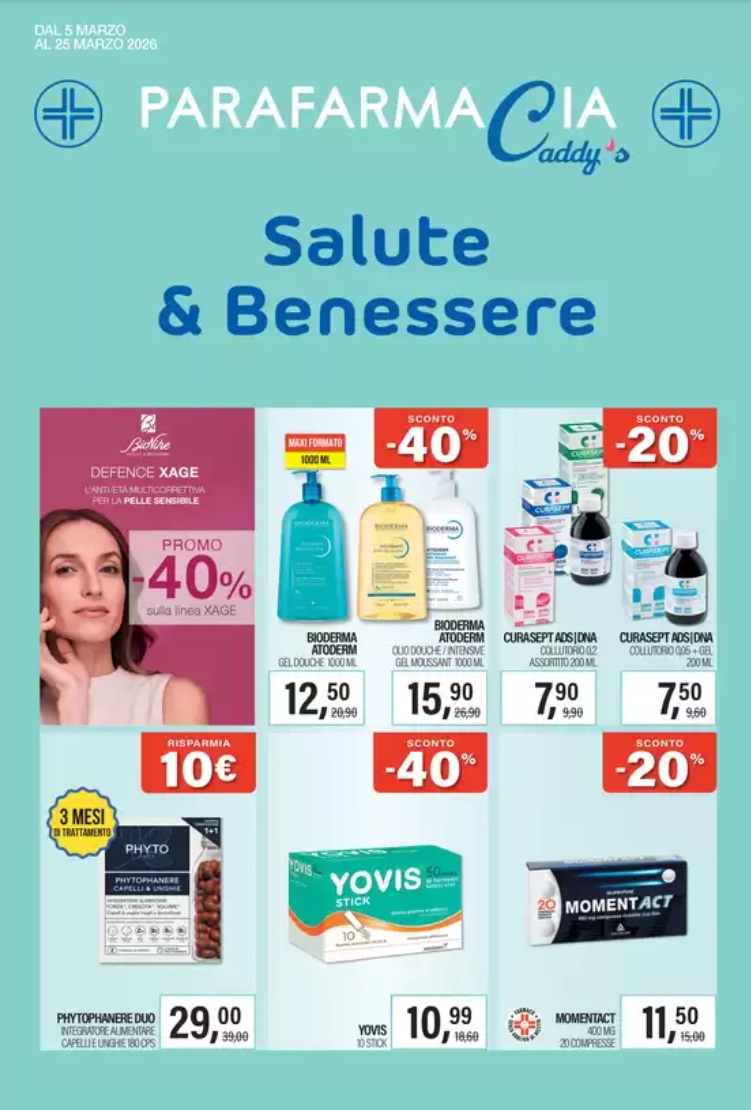 Volantino Caddy's - Parafarmacia valido dal 05/03/2026 al 25/03/2026