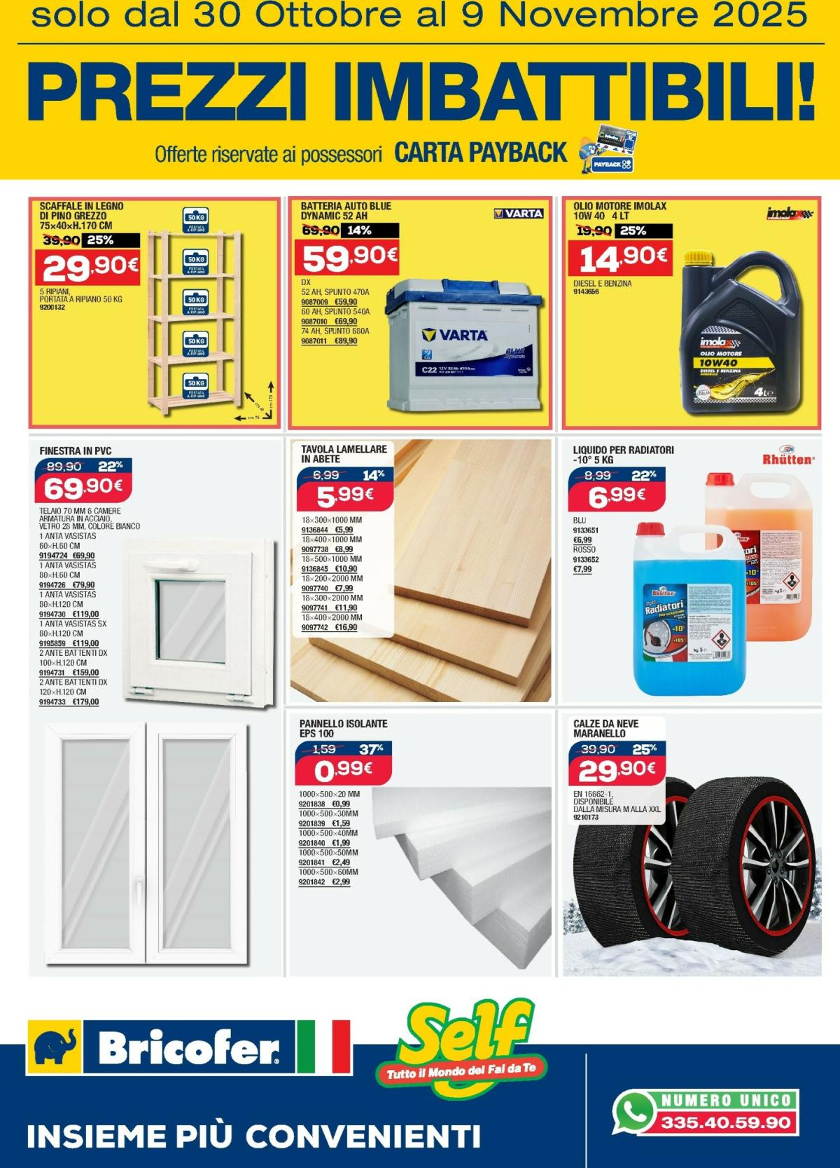 Volantino Bricofer valido dal 30/10 al 09/11