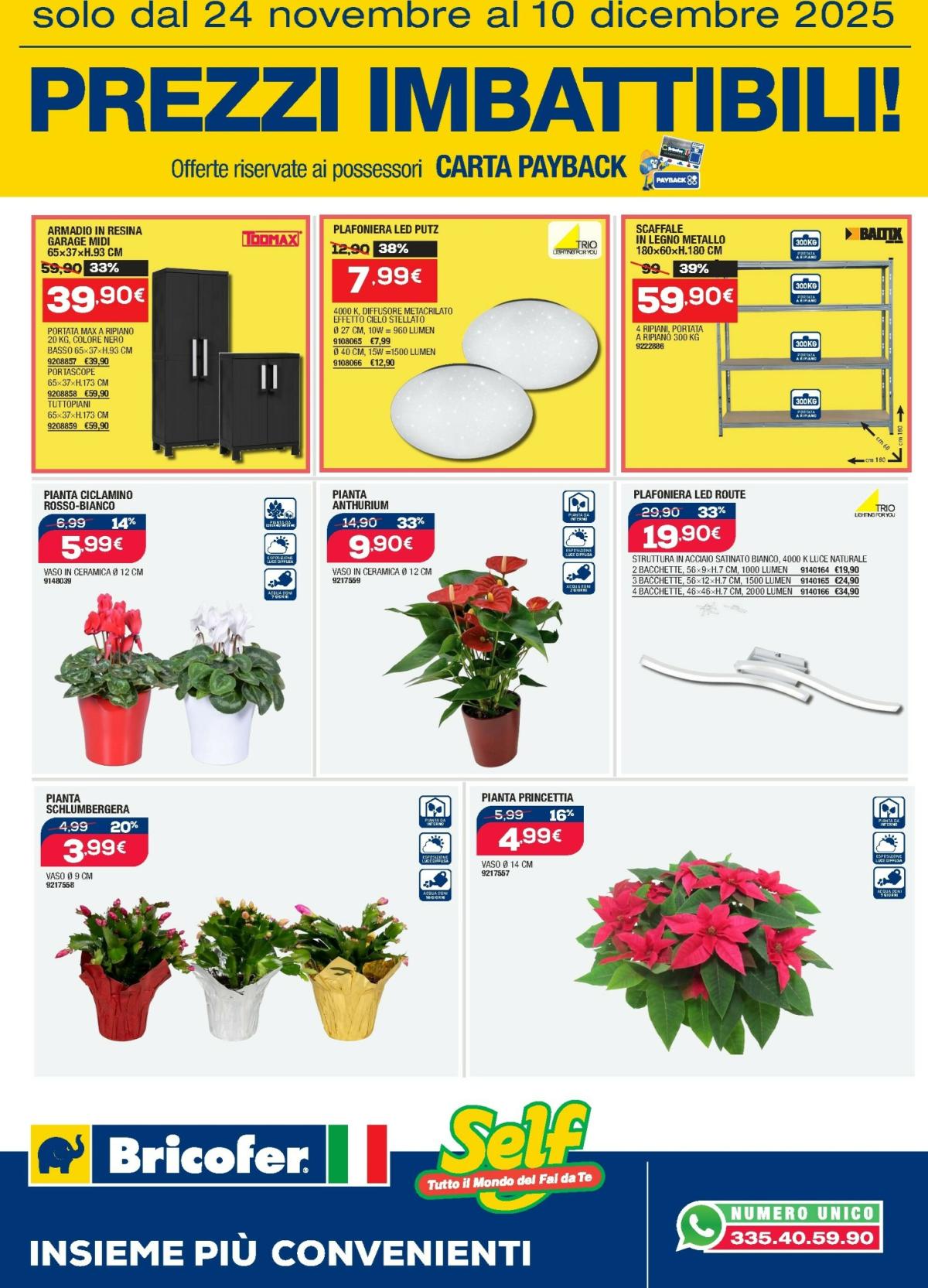 Volantino Bricofer - Prezzi Imbattibili valido dal 24/11 al 10/12