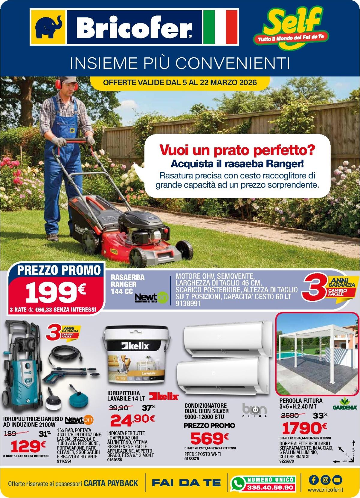 Volantino Bricofer valido dal 05/03/2026 al 22/03/2026