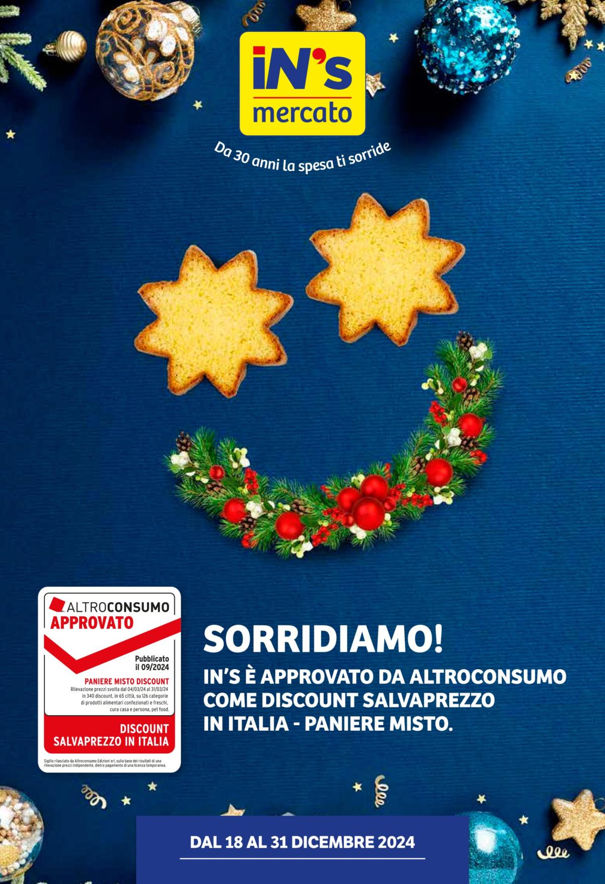 Volantino In's valido dal 18/12 al 31/12