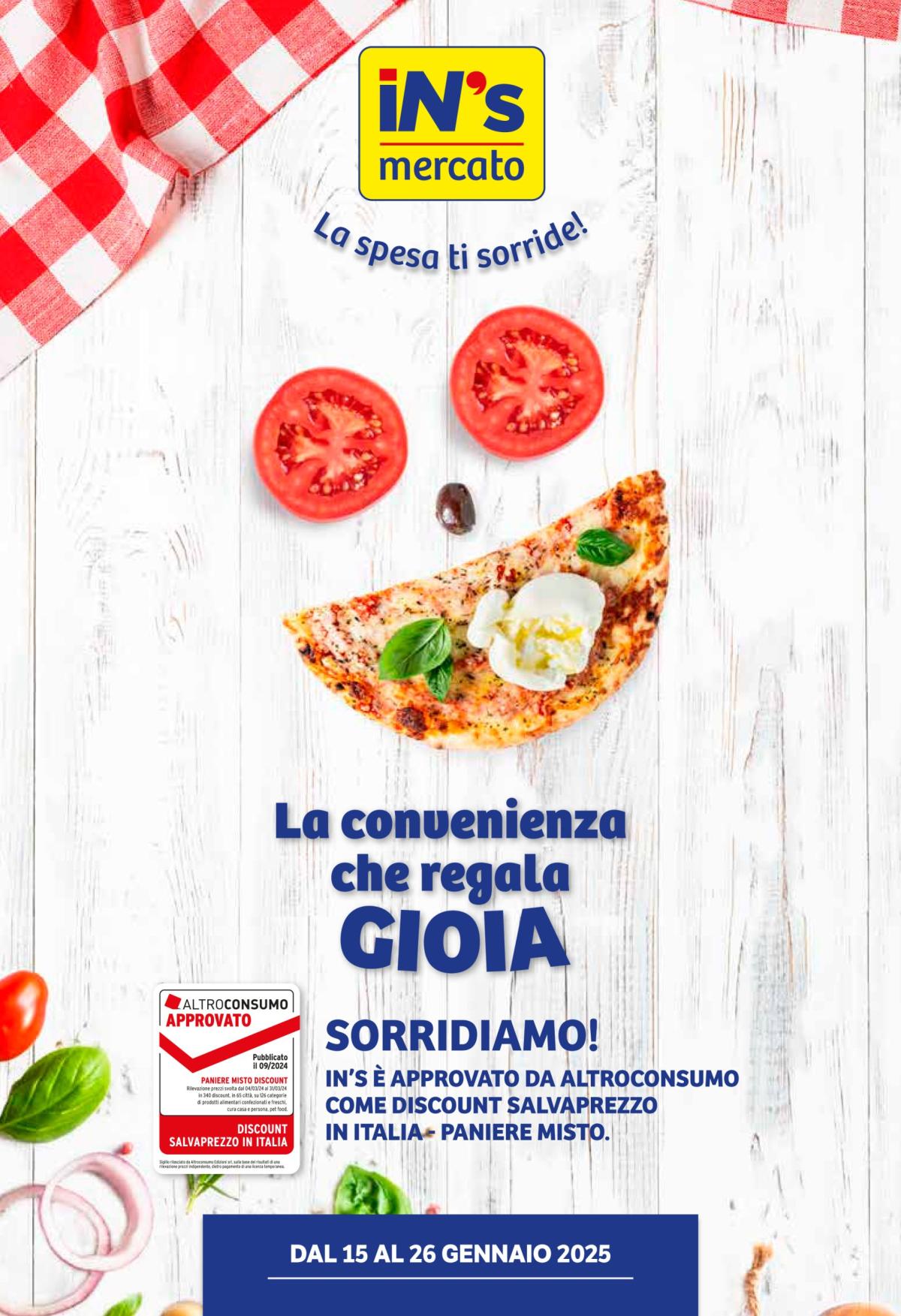 Volantino In's valido dal 15/01 al 26/01