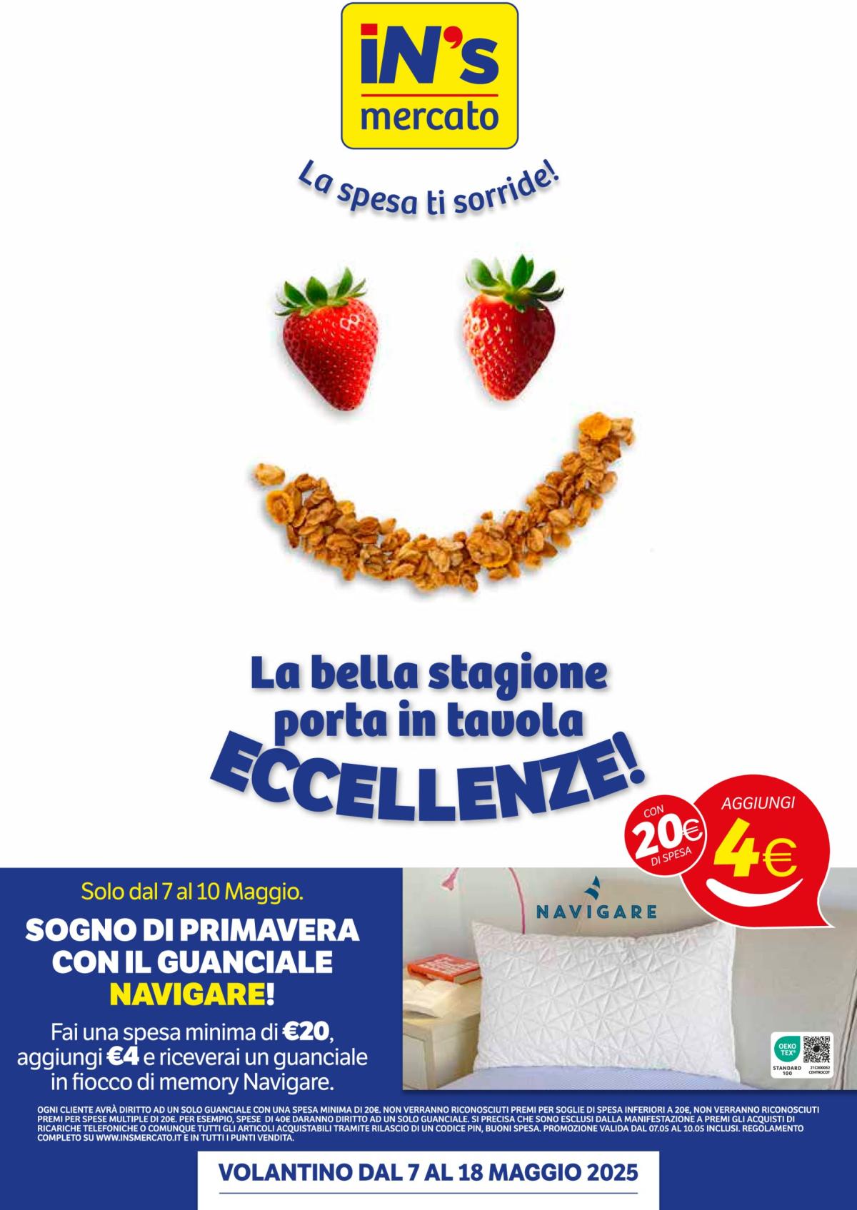 Volantino In's valido dal 07/05 al 18/05