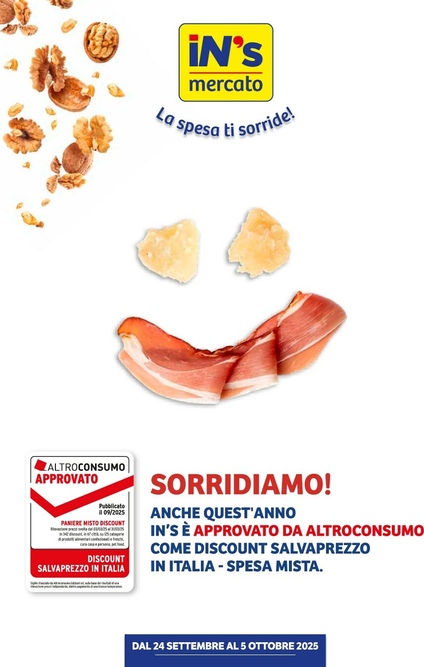 Volantino In's valido dal 24/09 al 05/10