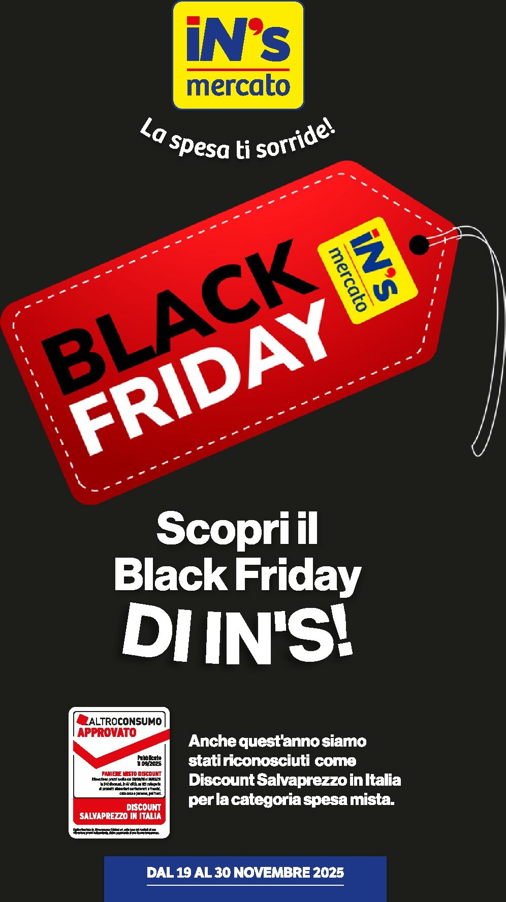 Volantino In's - Black Friday valido dal 19/11 al 30/11