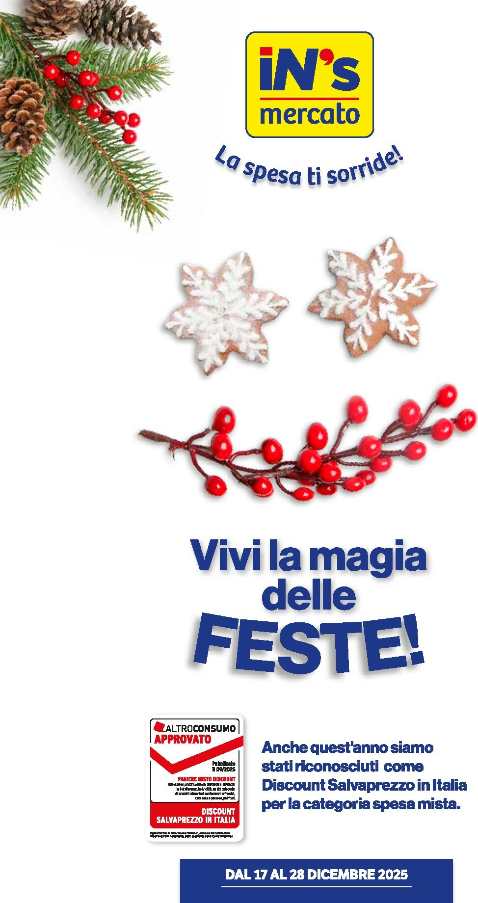 Volantino In's valido dal 17/12 al 28/12