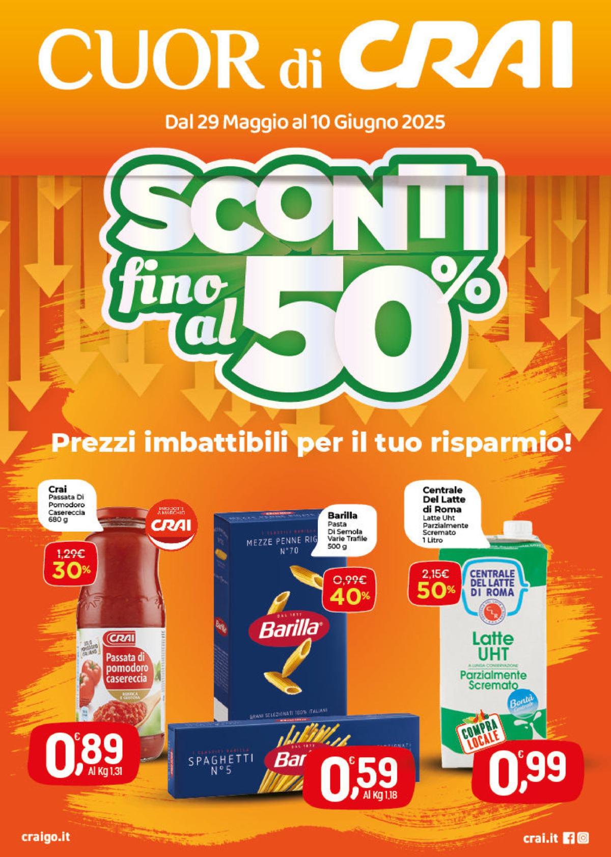 Volantino Crai valido dal 29/05 al 10/06