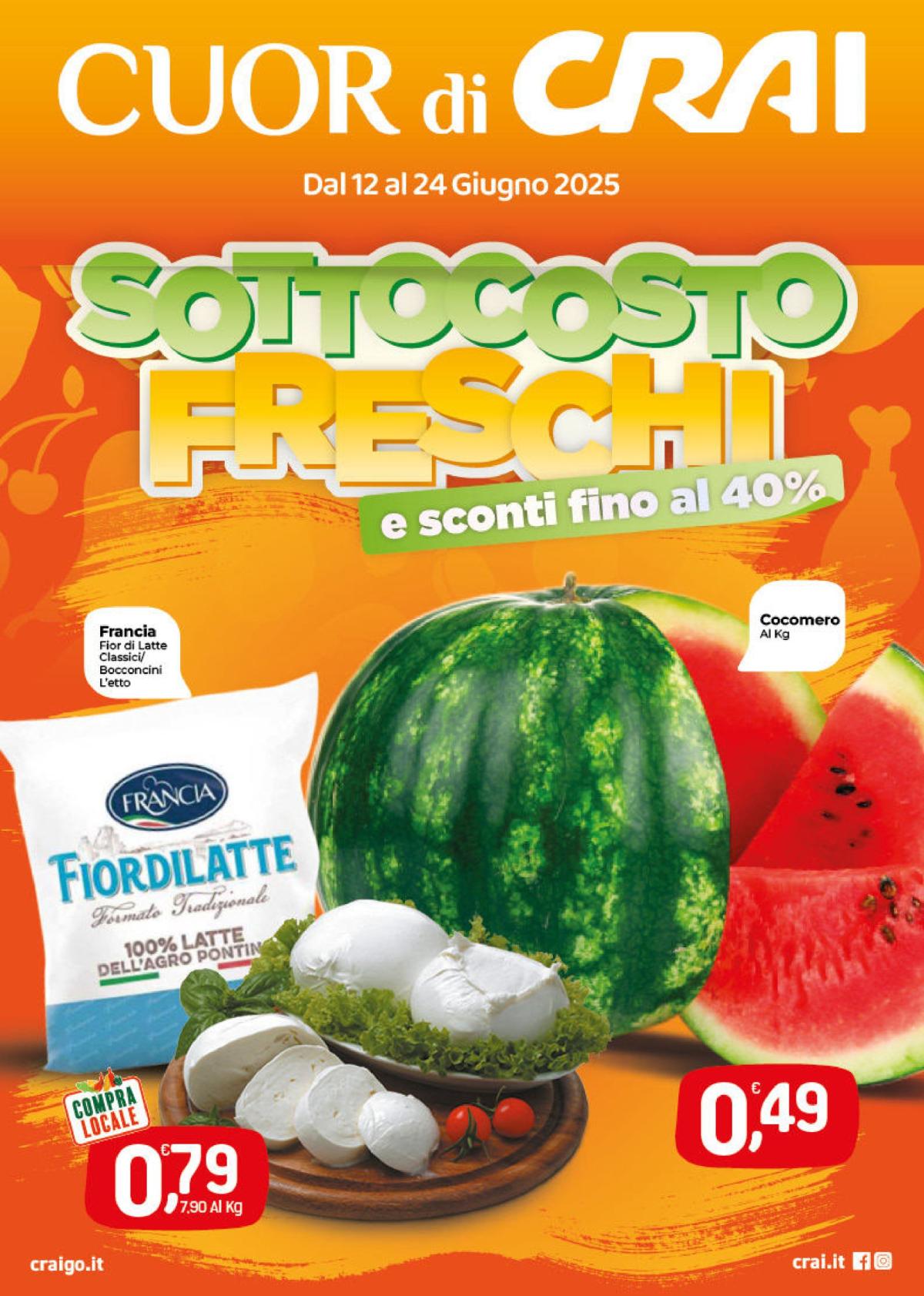 Volantino Crai valido dal 12/06 al 24/06