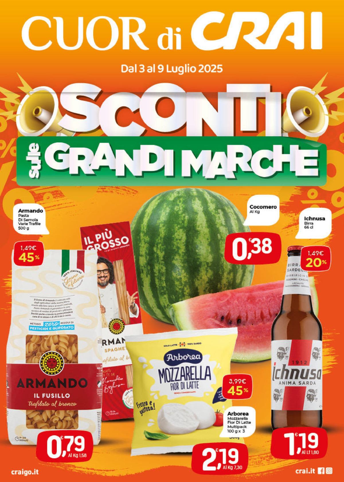 Volantino Crai valido dal 03/07 al 09/07