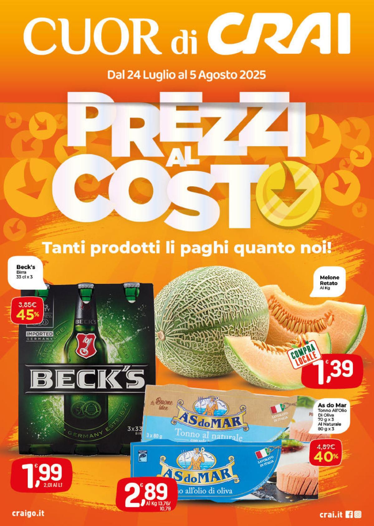 Volantino Crai valido dal 24/07 al 05/08