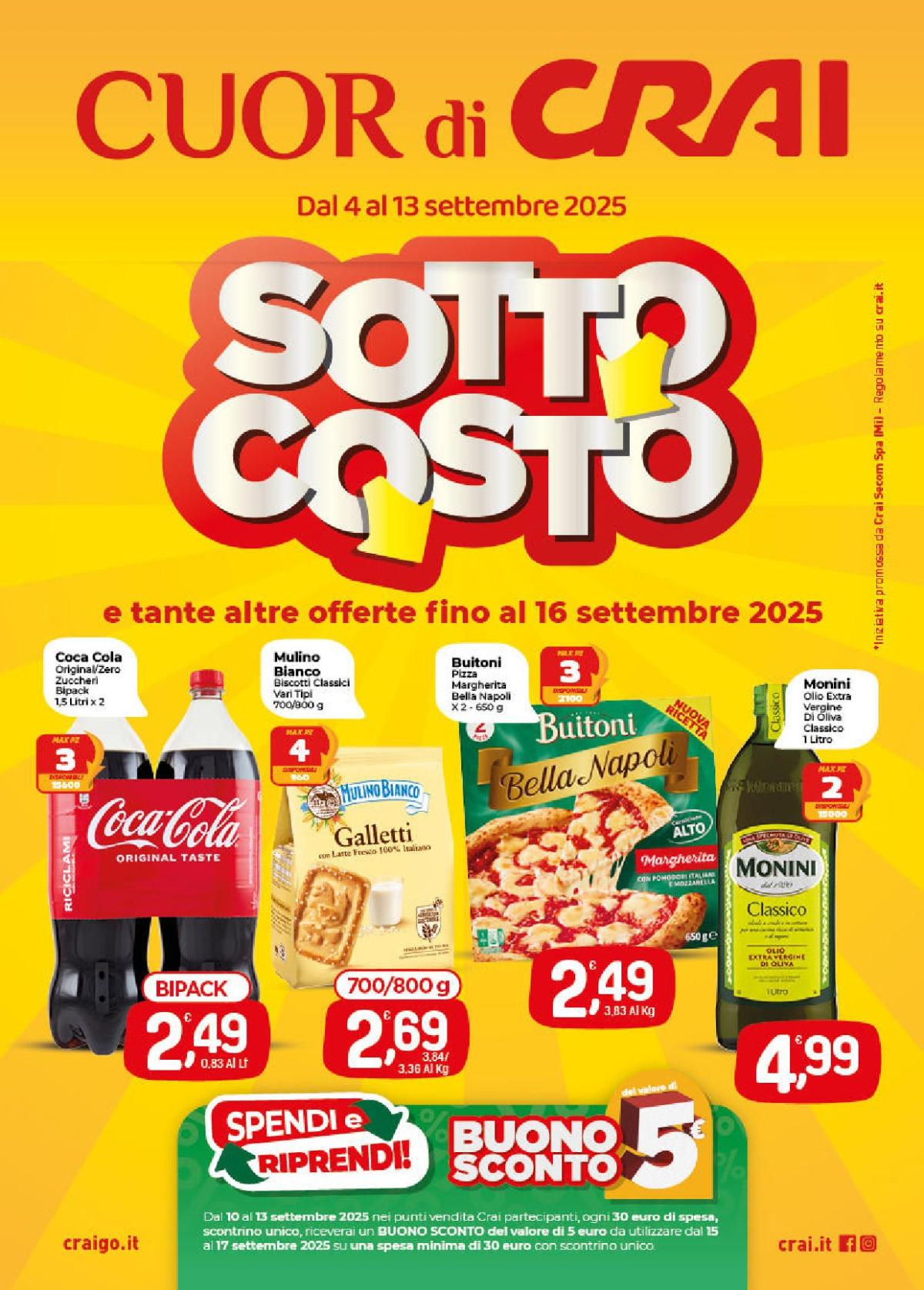 Volantino Crai valido dal 04/09 al 13/09