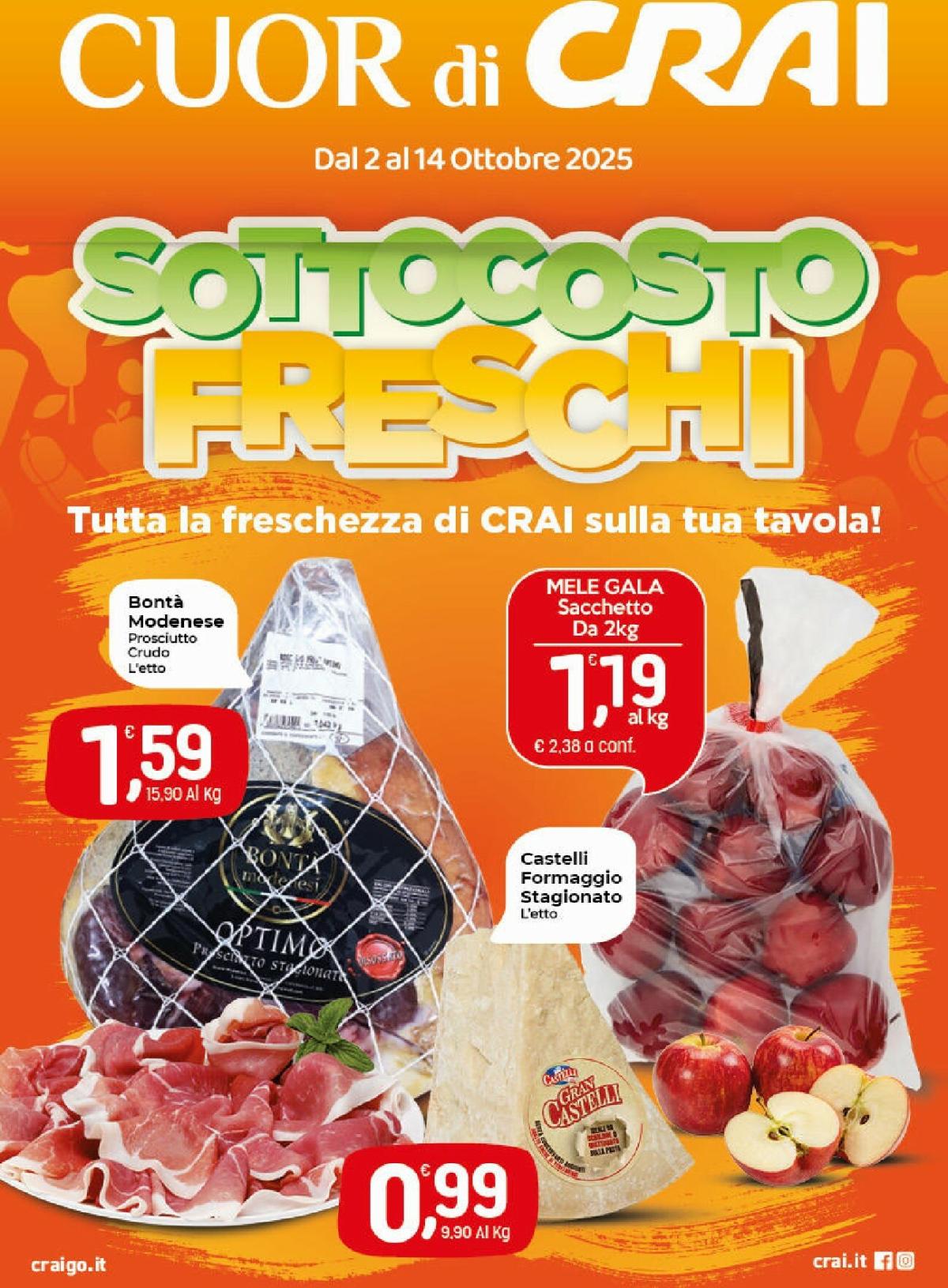 Volantino Crai valido dal 02/10 al 14/10