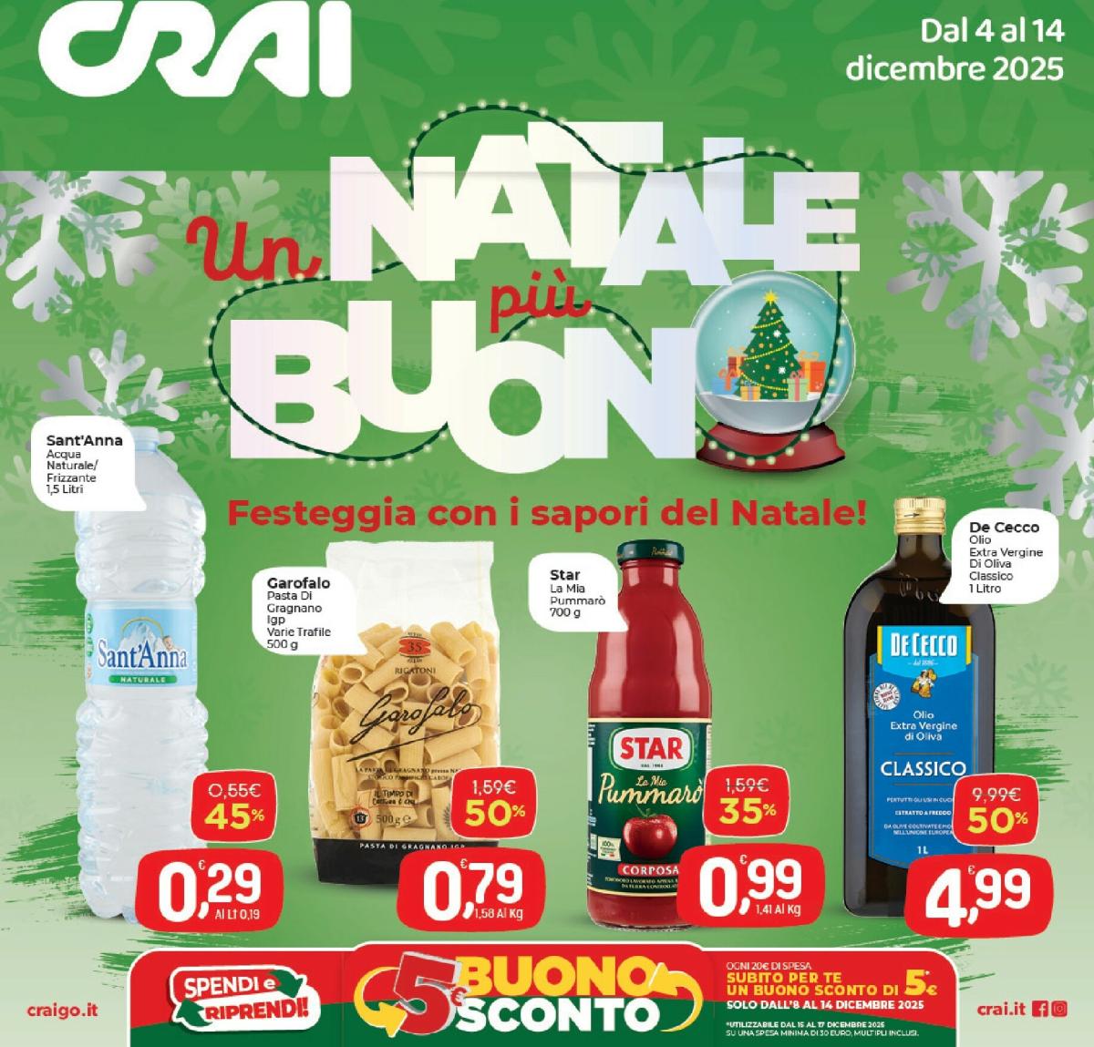 Volantino Crai valido dal 04/12 al 14/12