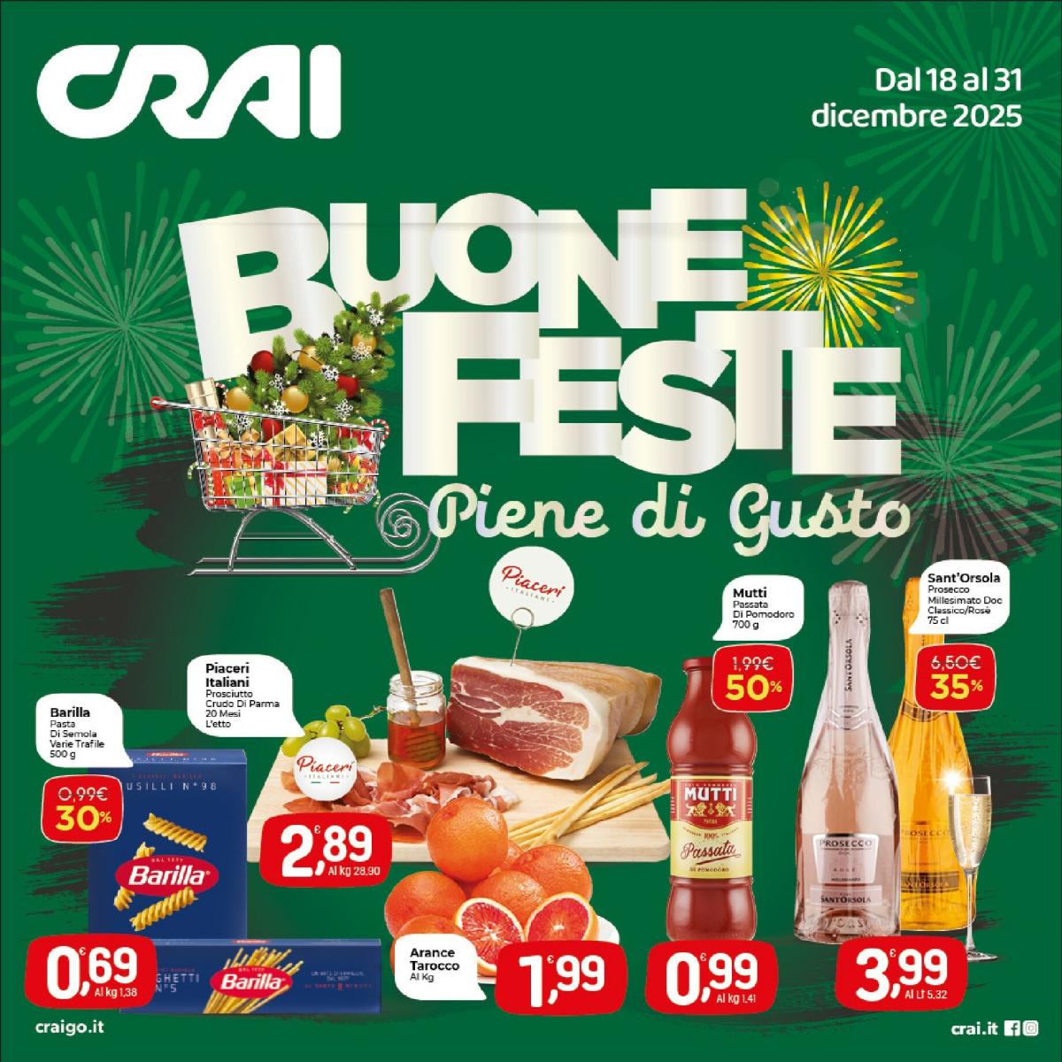 Volantino Crai valido dal 18/12 al 31/12