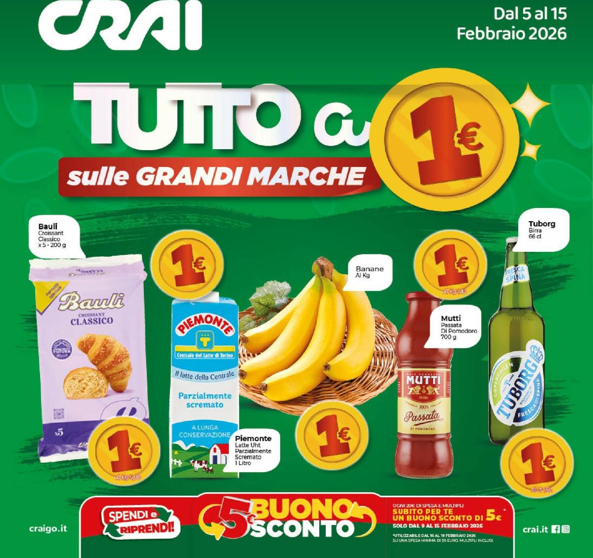 Volantino Crai valido dal 05/02/2026 al 15/02/2026