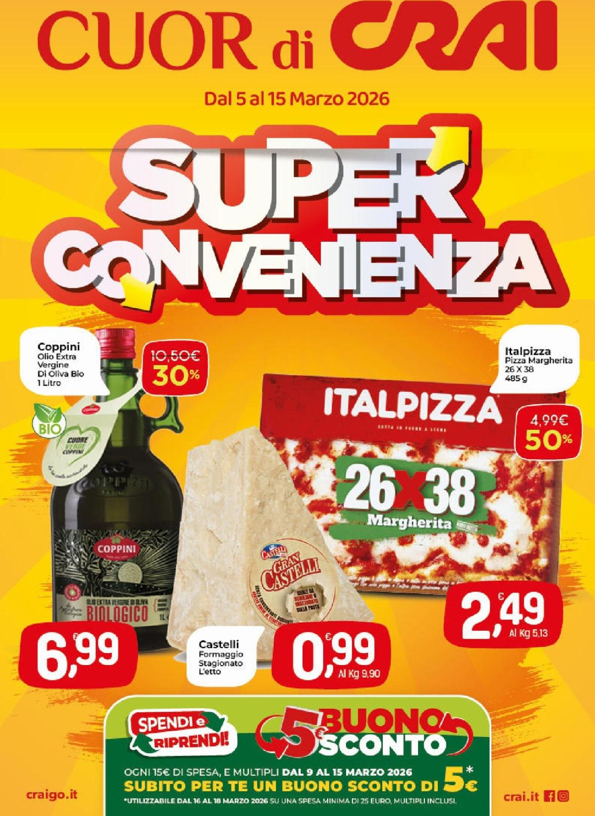 Volantino Crai - Cuor di Crai valido dal 05/03/2026 al 15/03/2026