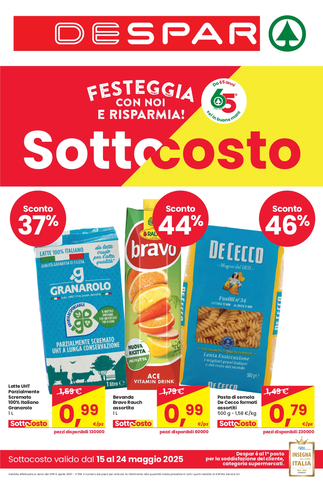 Volantino Despar valido dal 15/05 al 24/05