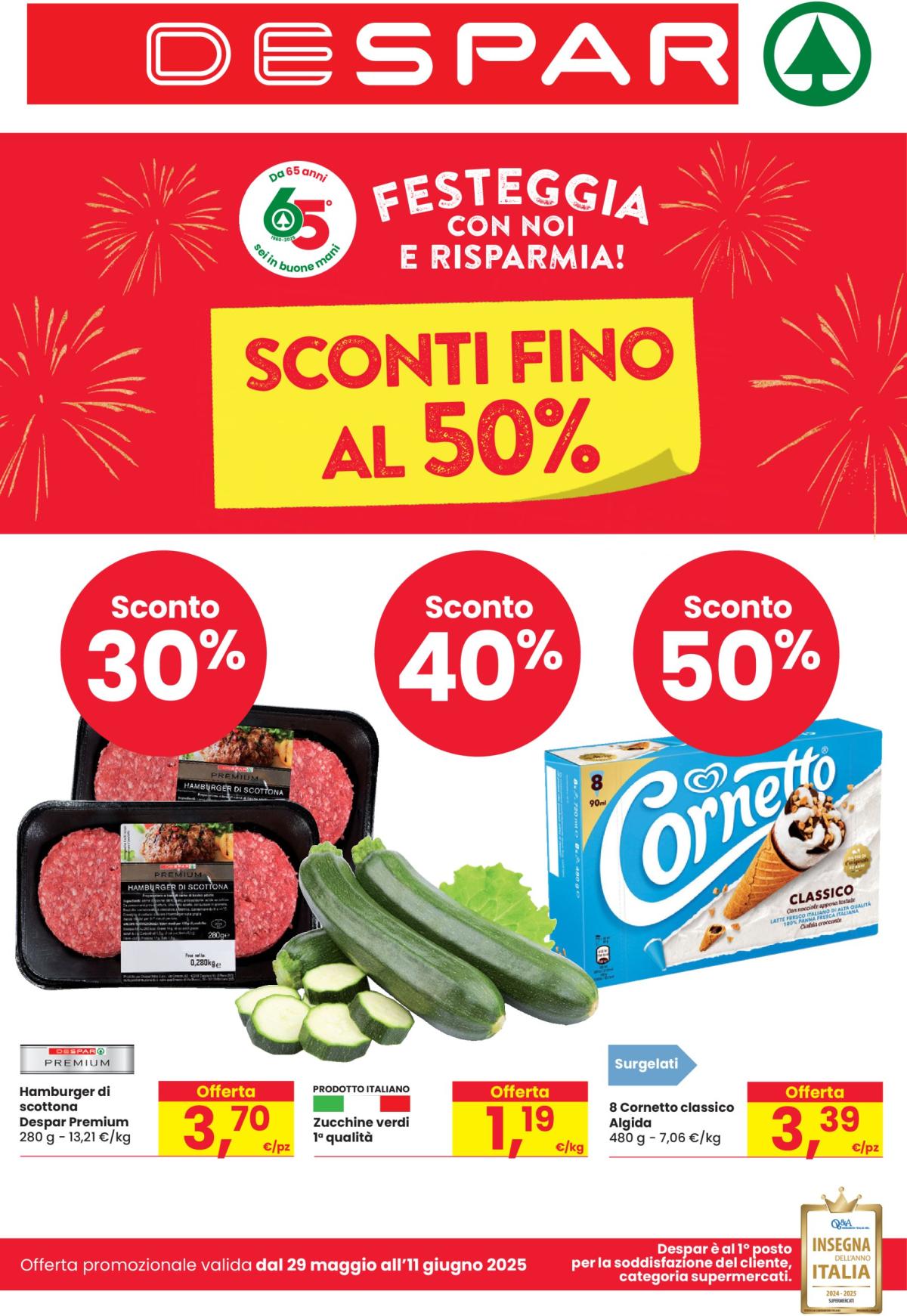 Volantino Despar valido dal 29/05 al 11/06