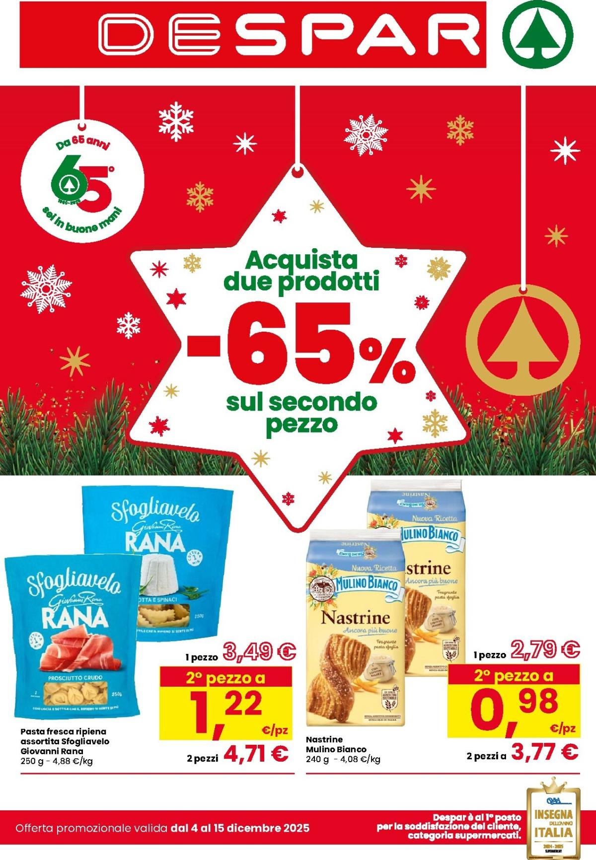 Volantino Despar valido dal 04/12 al 15/12