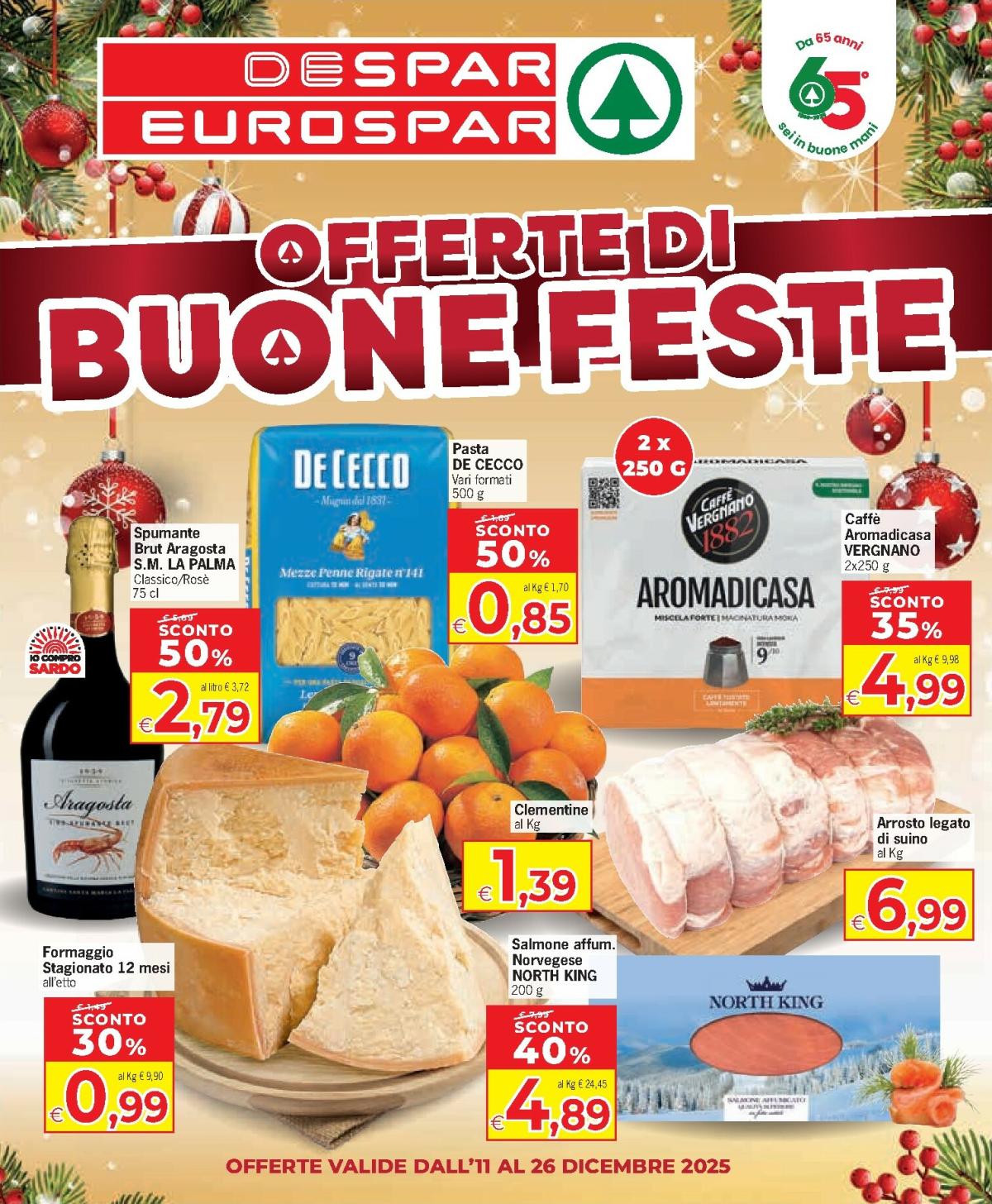 Volantino Despar - Offerte di Buone Feste valido dal 11/12 al 26/12