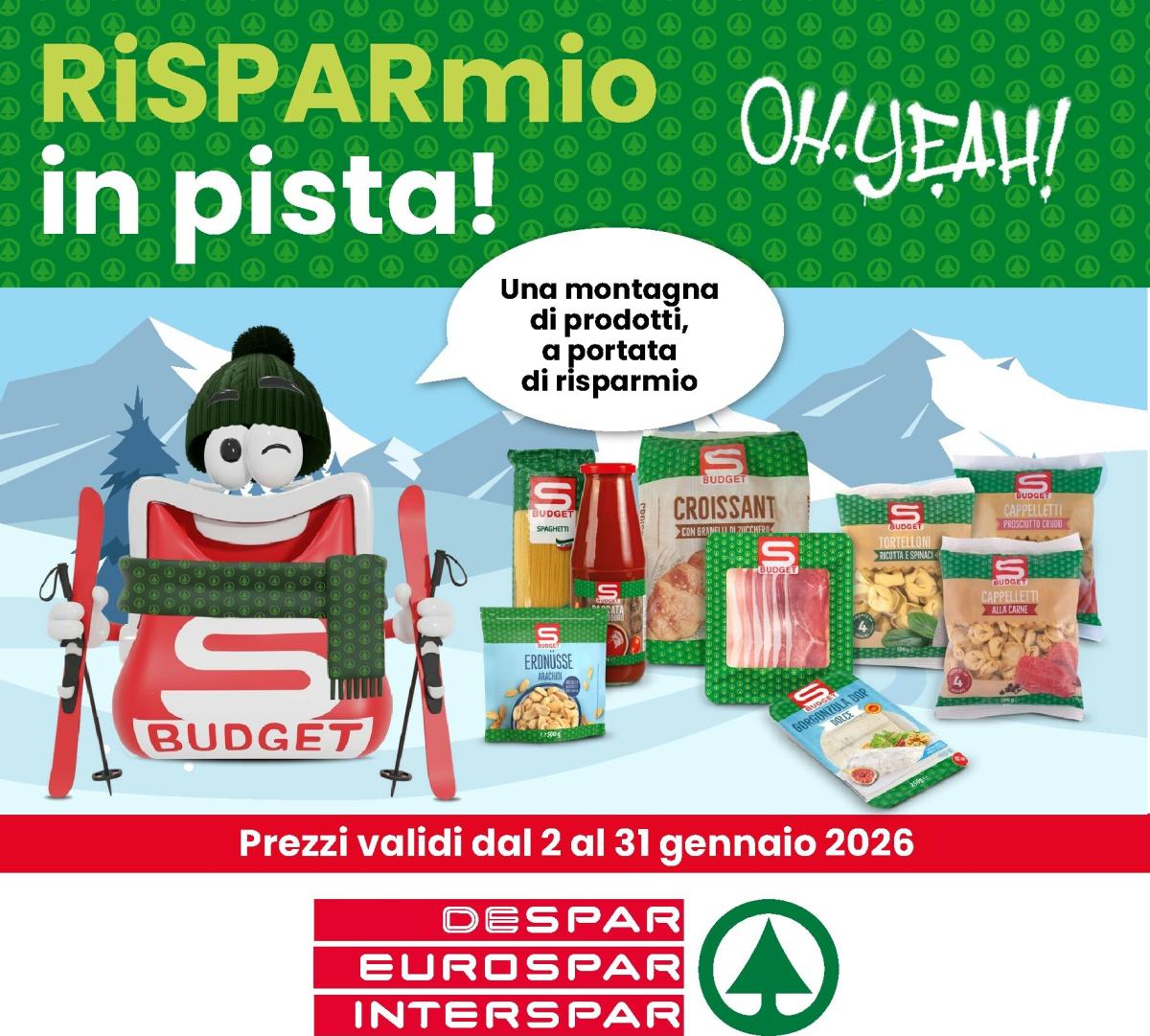 Volantino Despar - Risparmio in pista valido dal 02/01 al 31/01
