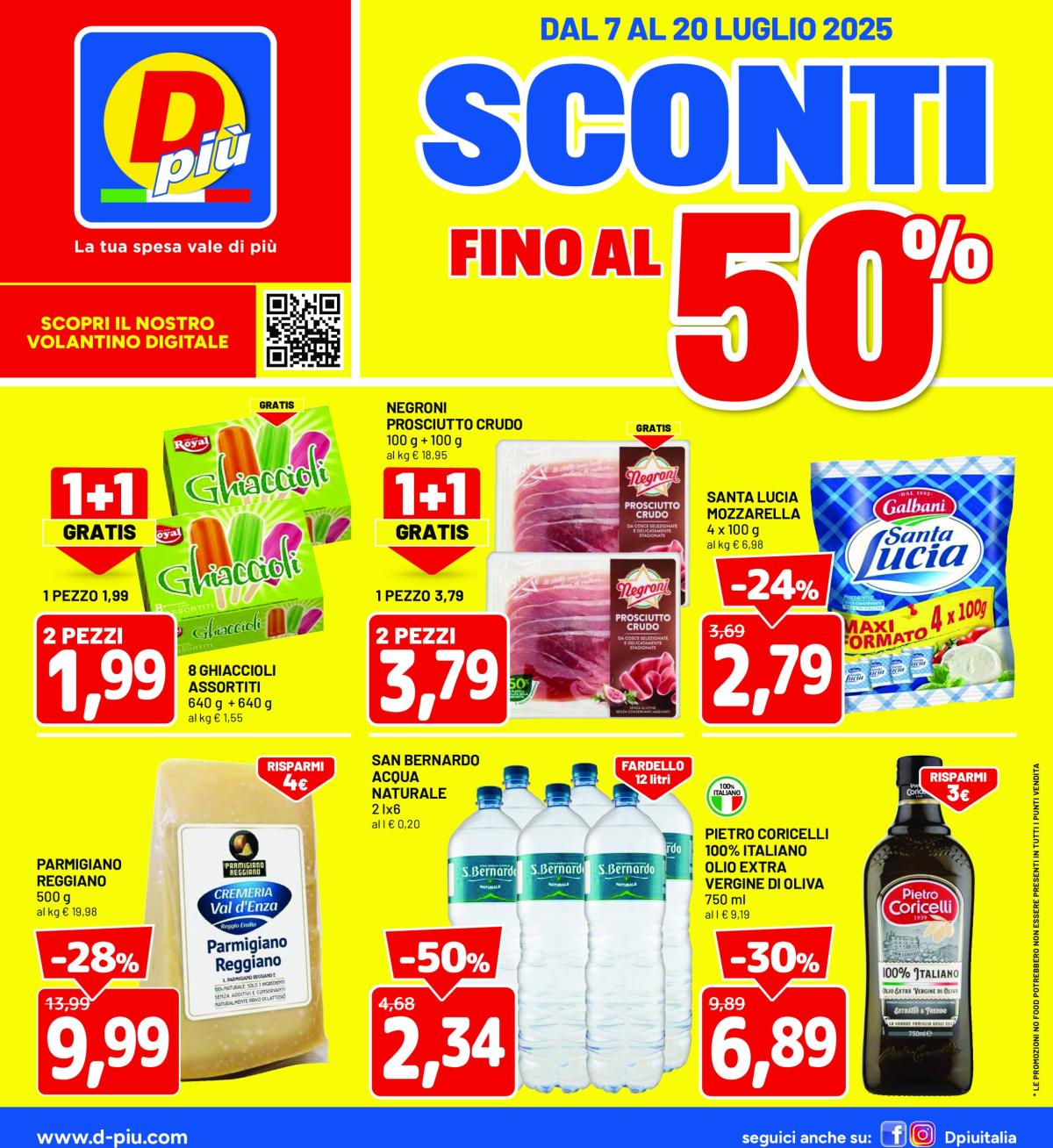 Volantino DPiù valido dal 07/07 al 20/07