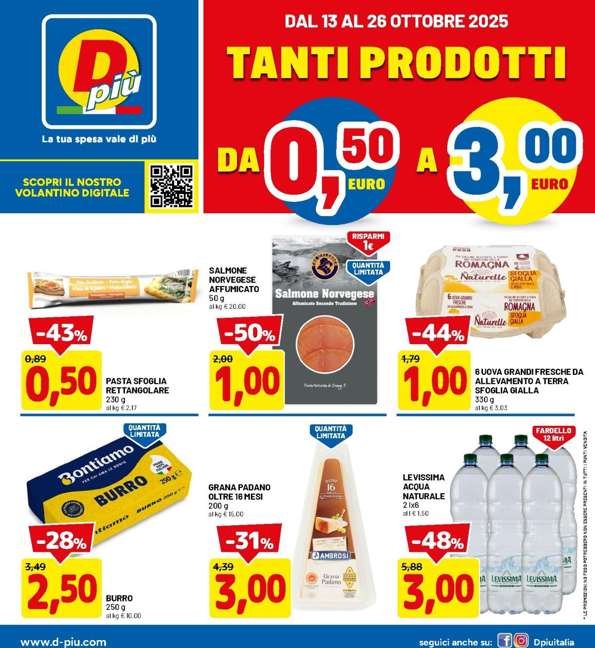 Volantino DPiù valido dal 13/10 al 26/10