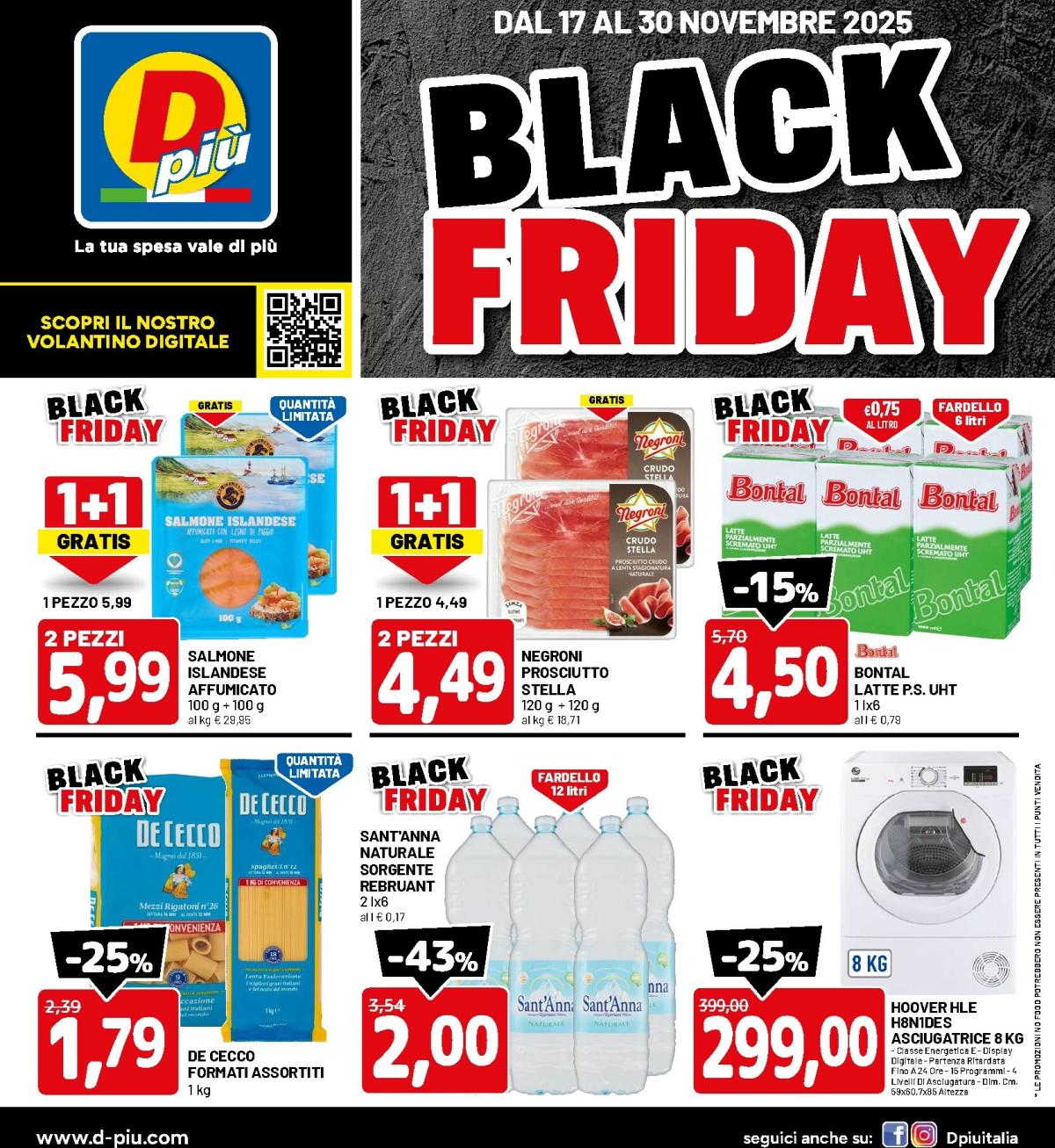 Volantino DPiù - Black Friday valido dal 17/11 al 30/11