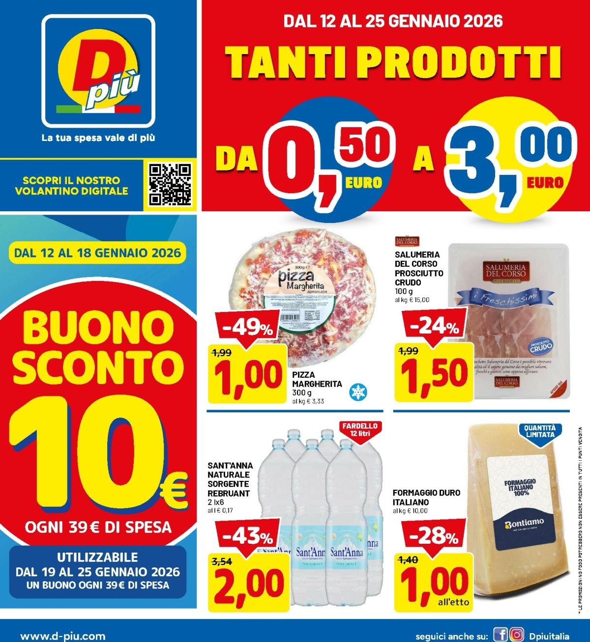Volantino DPiù valido dal 12/01 al 25/01
