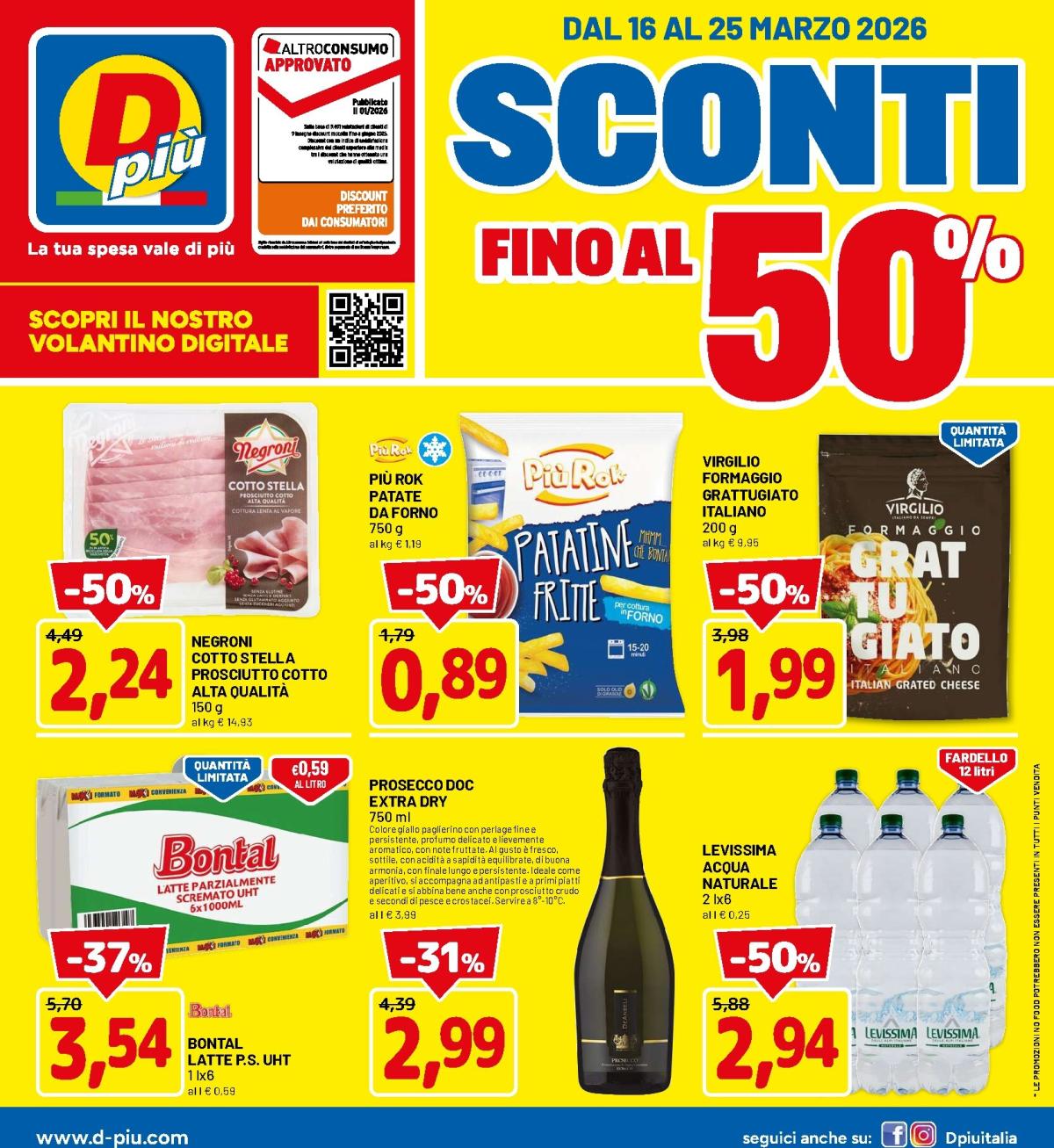 Volantino DPiù valido dal 16/03/2026 al 25/03/2026