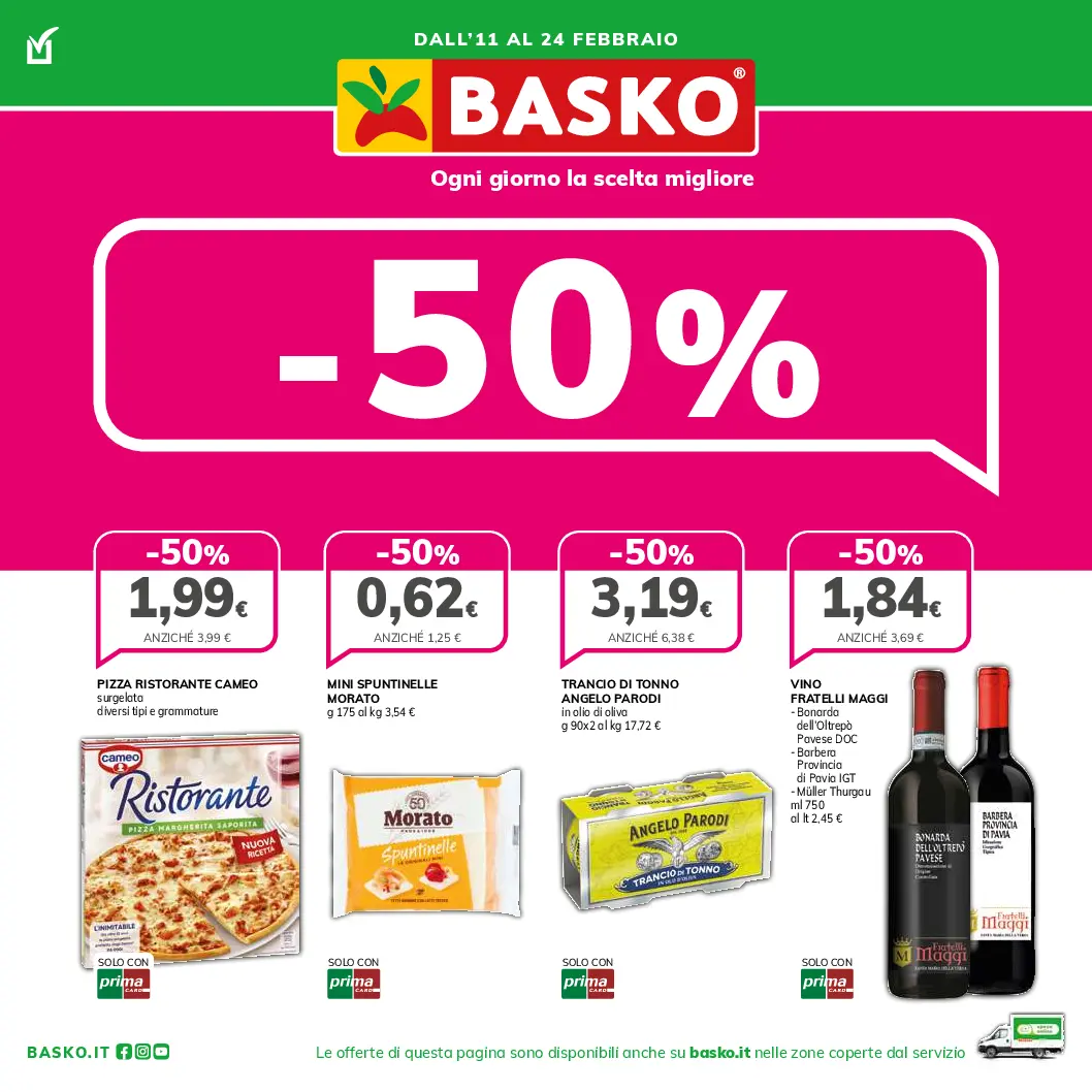 Volantino Basko - 50% valido dal 11/02 al 24/02