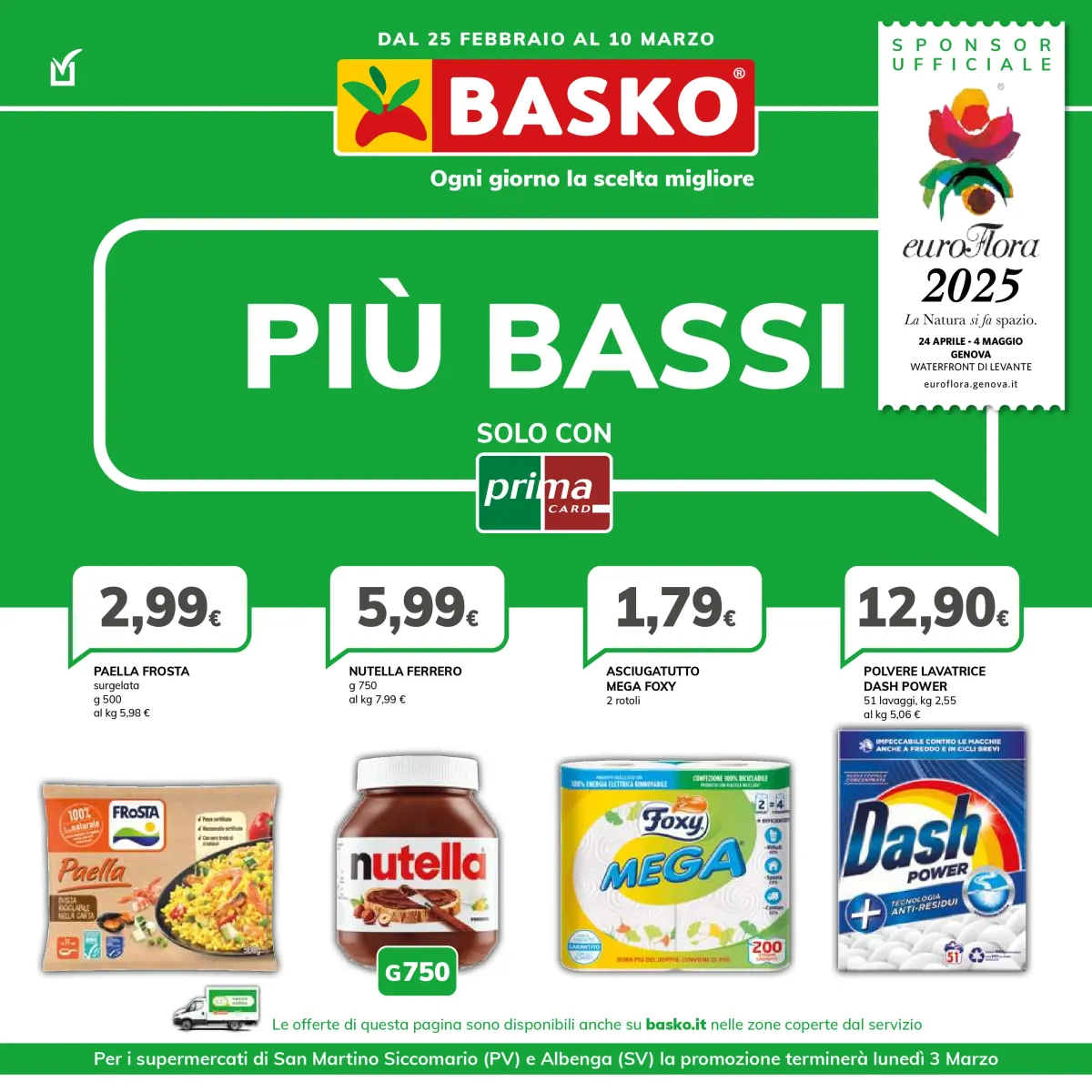 Volantino Basko - Più Bassi valido dal 25/02 al 10/03