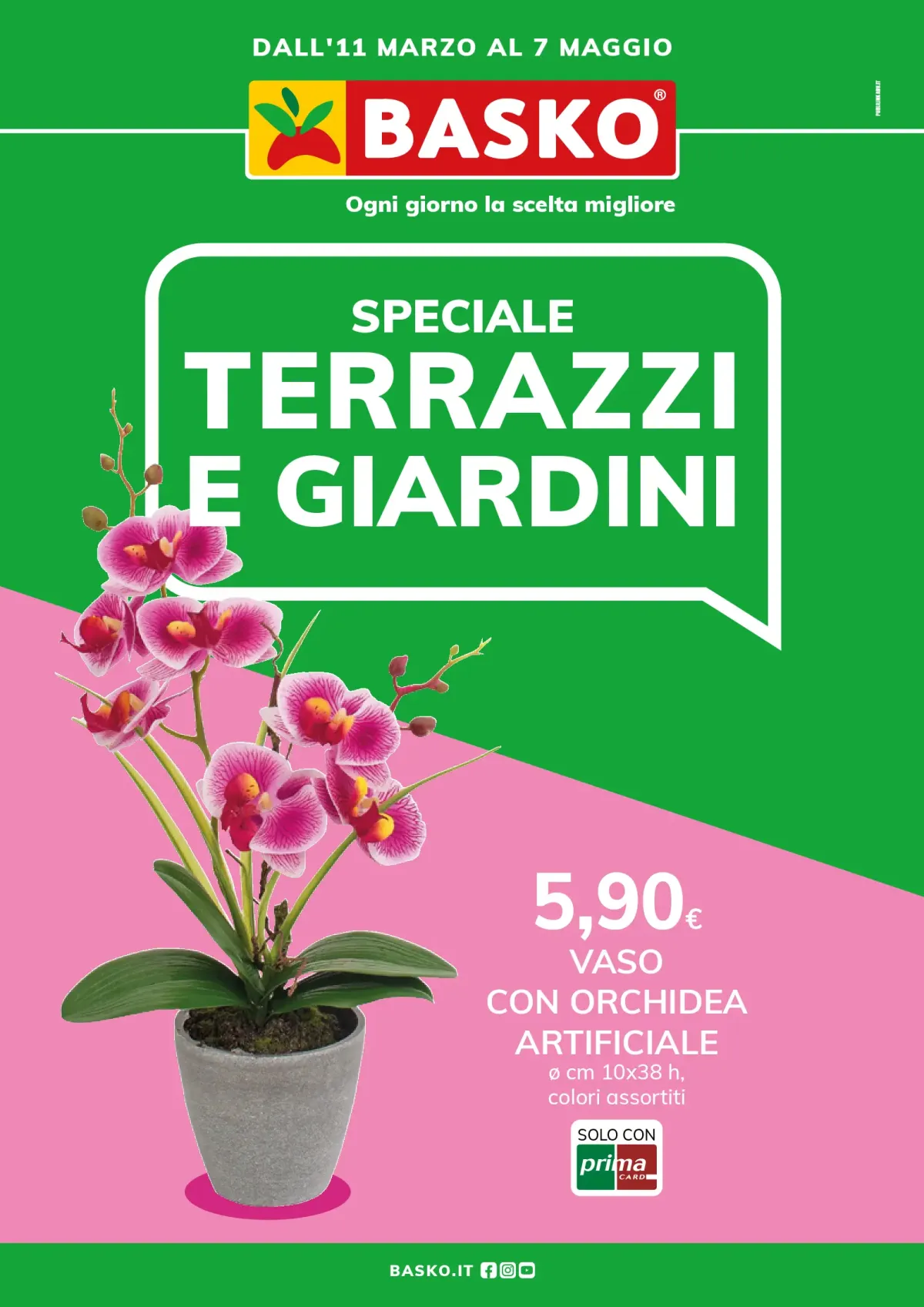 Volantino Basko - Speciale terrazze e giardini valido dal 11/03 al 07/05