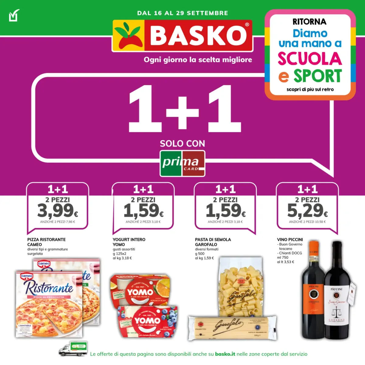 Volantino Basko valido dal 16/09 al 29/09