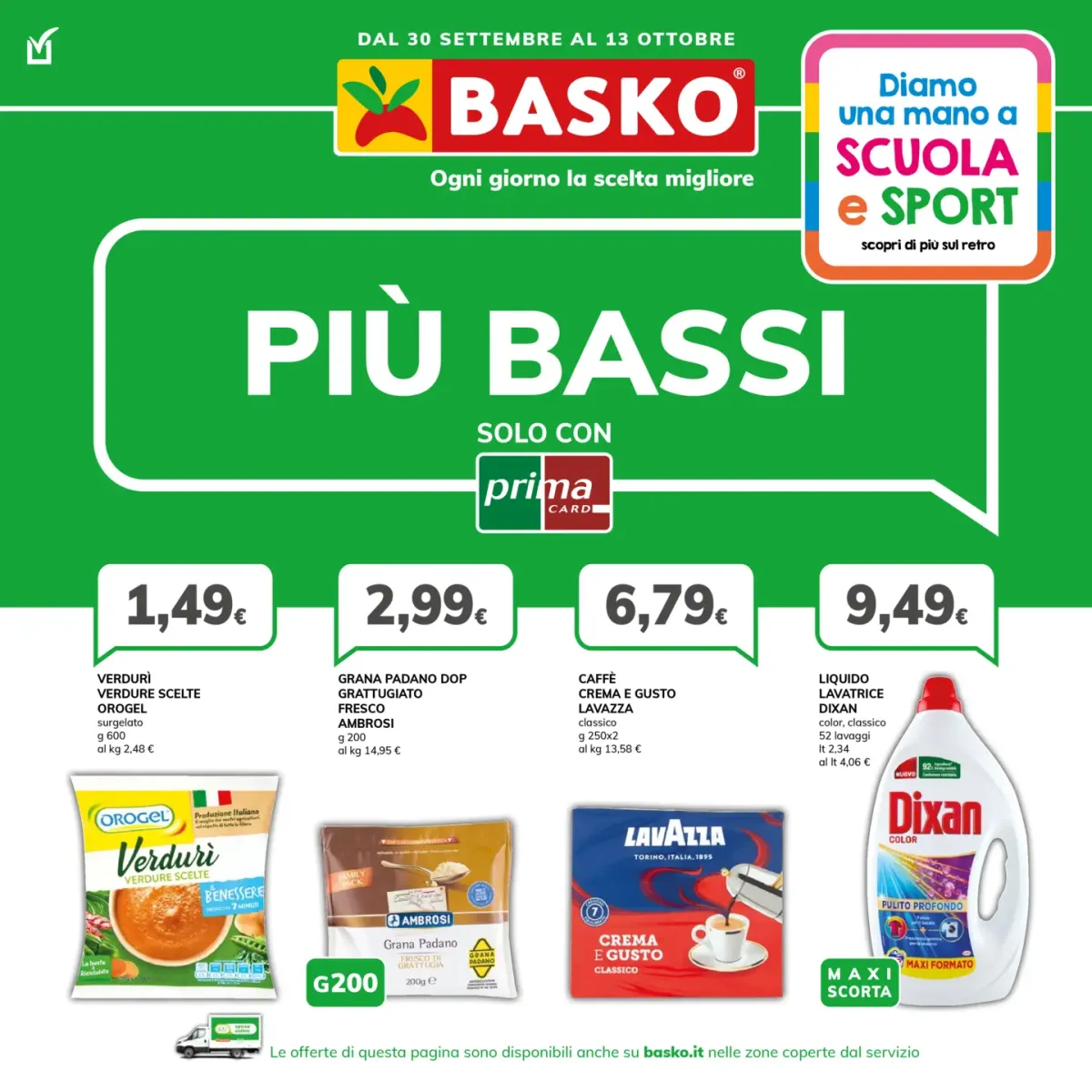 Volantino Basko - Più Bassi valido dal 30/09 al 13/10