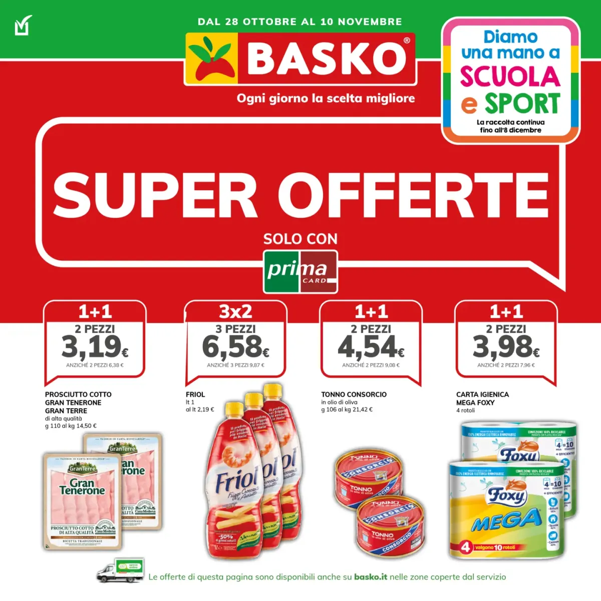 Volantino Basko - Super offerte valido dal 28/10 al 10/11